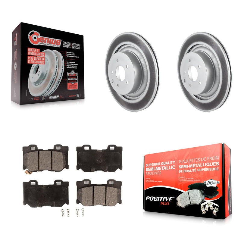 Transit Auto KGF-102278 Disc Brake Kit for 2009-2020 INFINITI Q60, INFINITI G37, Nissan 370Z - Rear