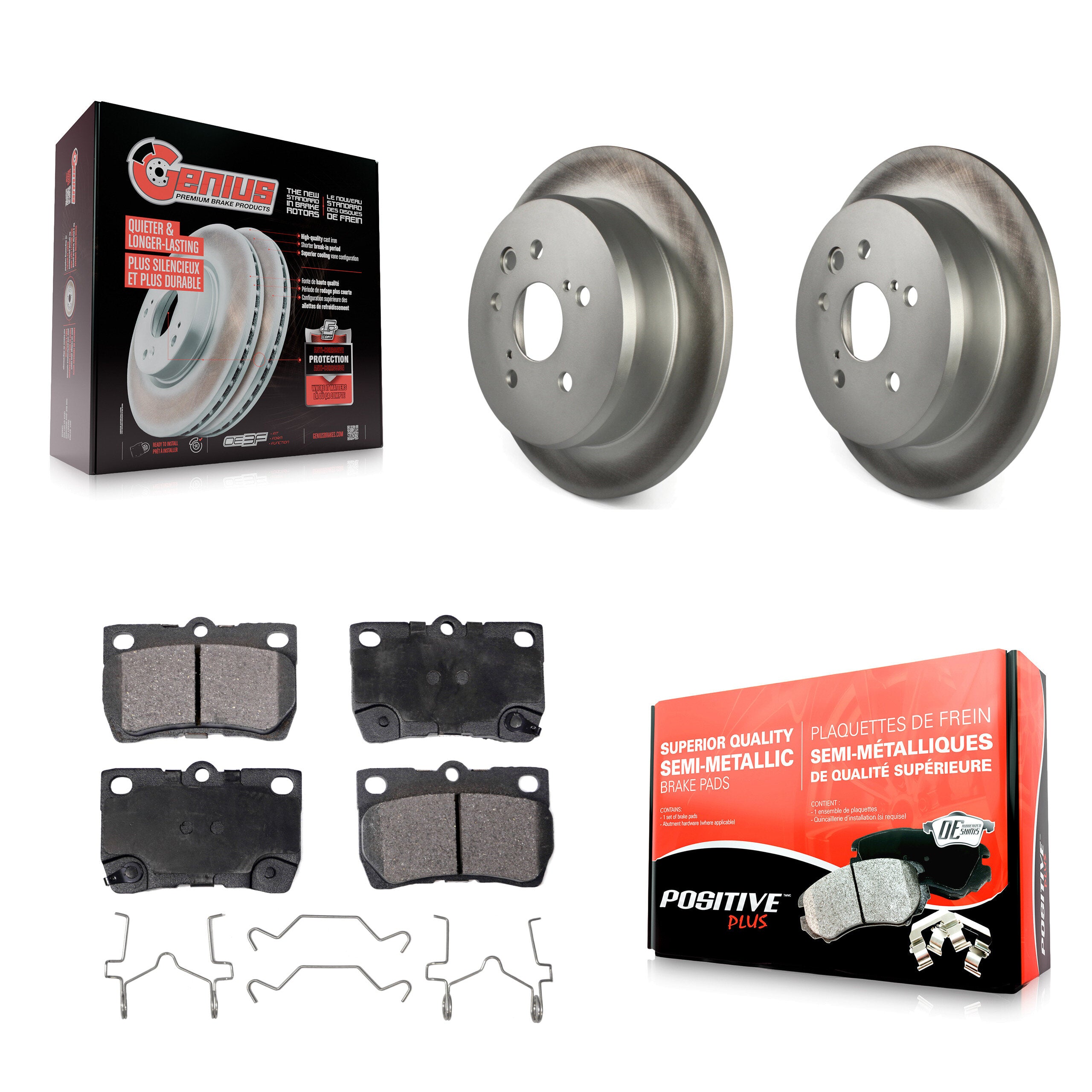 Transit Auto KGF-102280 Disc Brake Kit for 2006-2013 Lexus IS250 - Rear