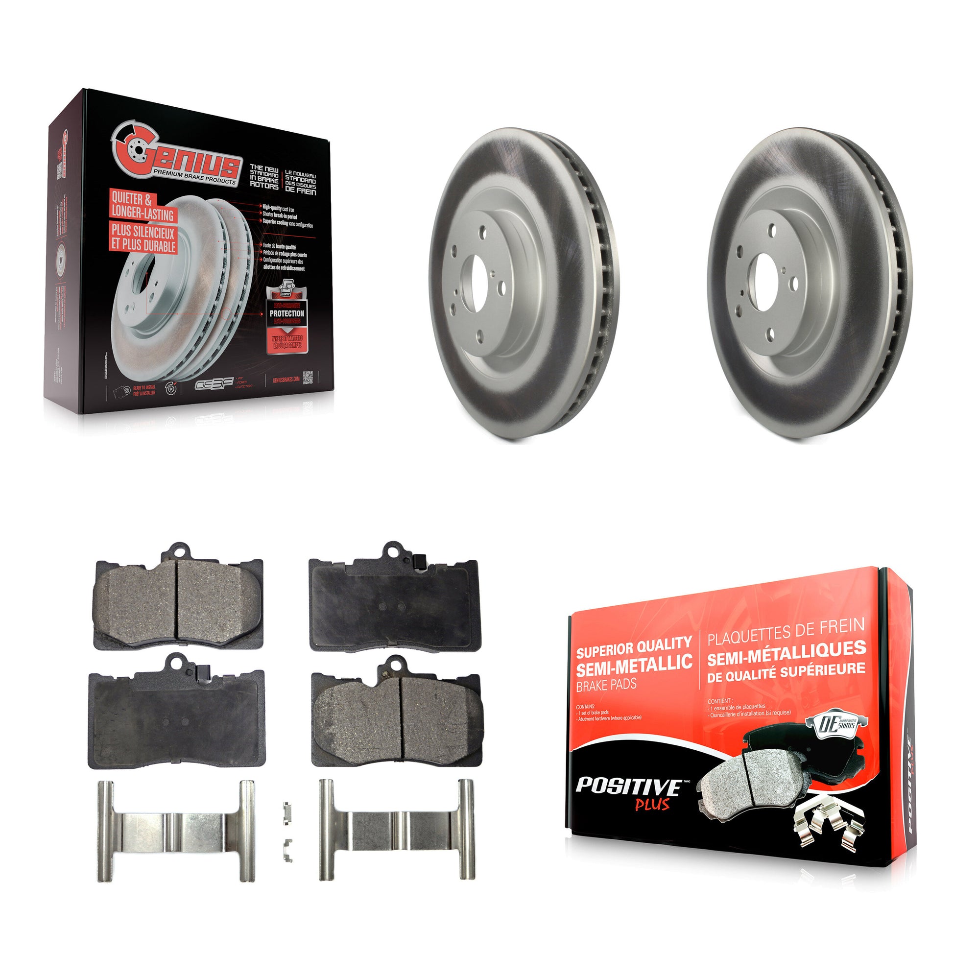 Transit Auto KGF-102288 Disc Brake Kit for 2007-2024 Lexus IS300, Lexus IS350 and More - Front