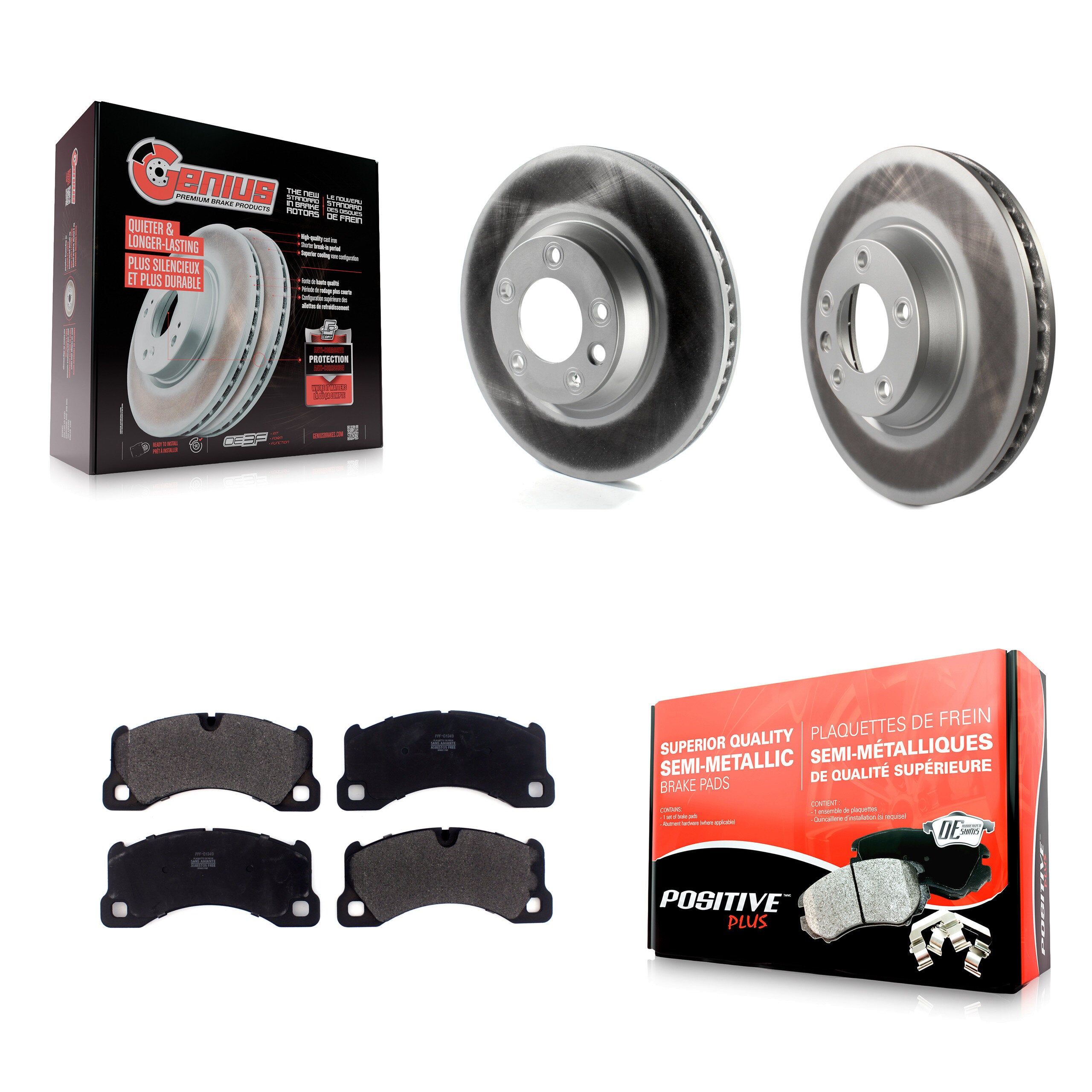 Transit Auto KGF-102292 Disc Brake Kit for 2011-2013 Porsche Cayenne - Front