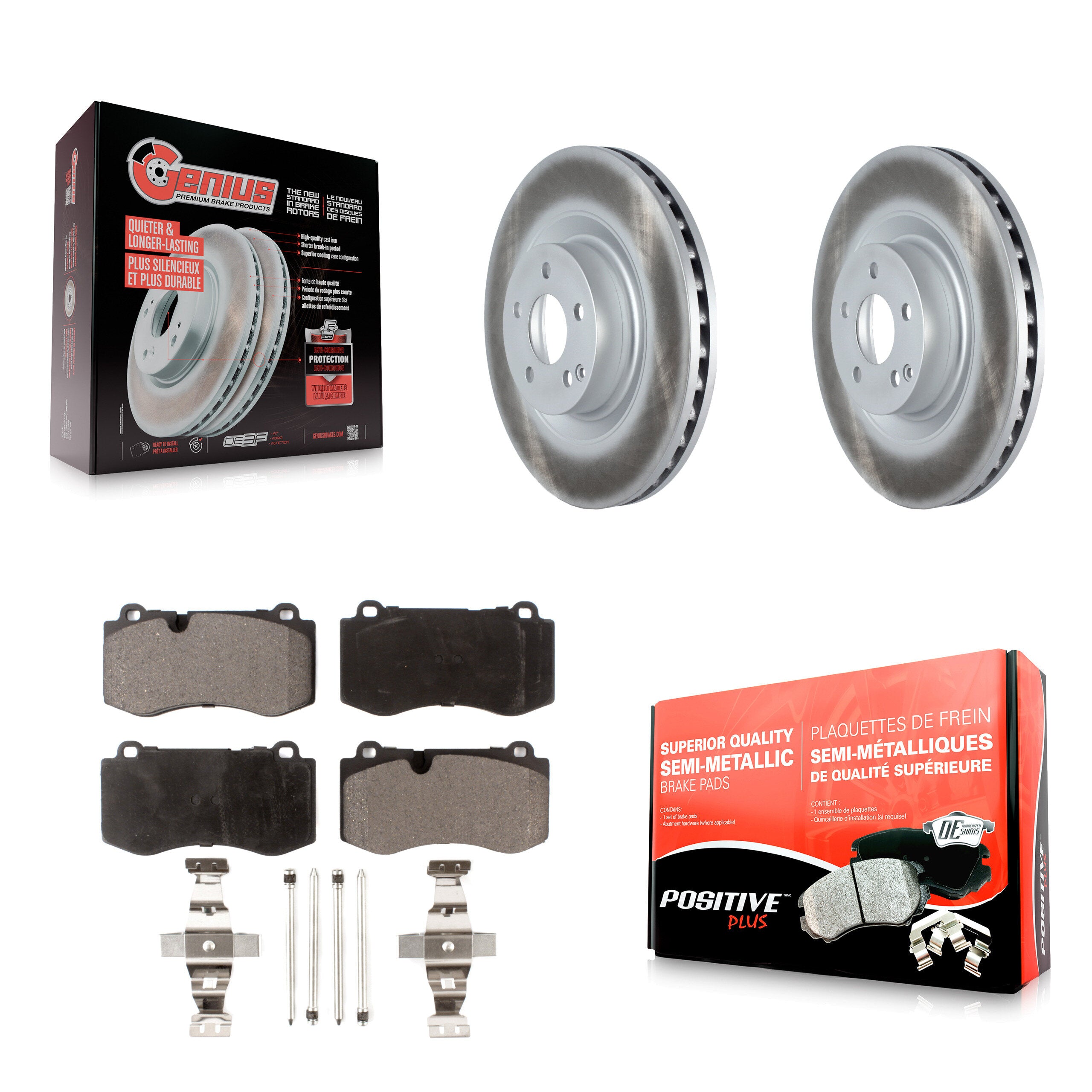 Transit Auto KGF-102305 Disc Brake Kit for 2007-2014 Mercedes-Benz S350, Mercedes-Benz SL550 and More - Front