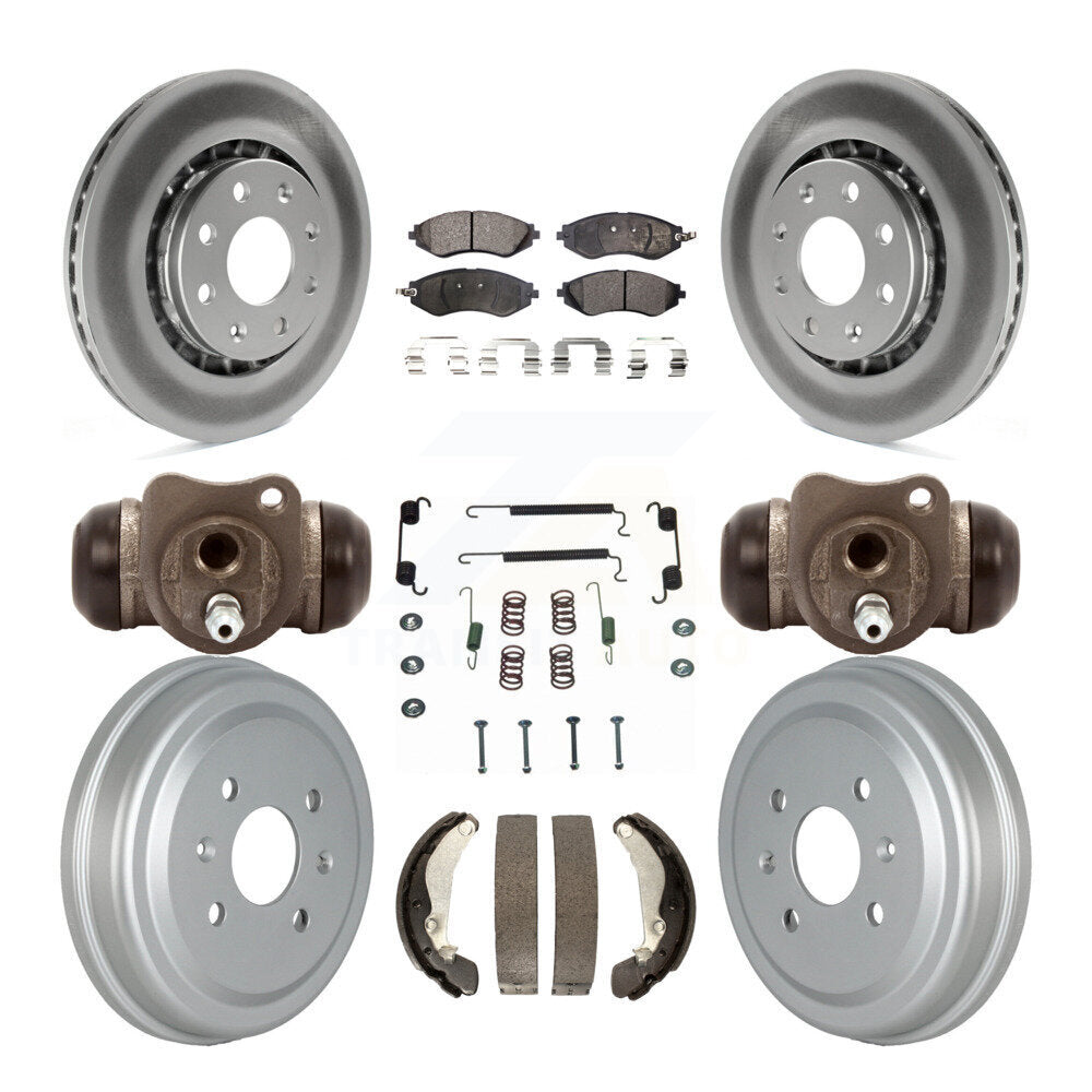 Transit Auto KGF-102344 Disc Brake Kit for 2004-2015 Chevrolet Spark, Pontiac G3 and More - Front and Rear