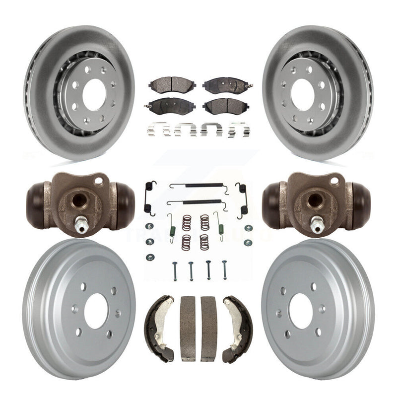 Transit Auto KGF-102344 Disc Brake Kit for 2004-2015 Chevrolet Spark, Pontiac G3 and More - Front and Rear