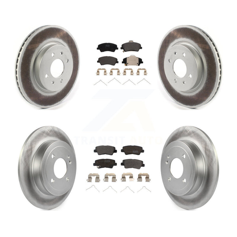 Transit Auto KGF-102424 Disc Brake Kit for 2018-2023 Kia Rio, Hyundai Accent - Front and Rear