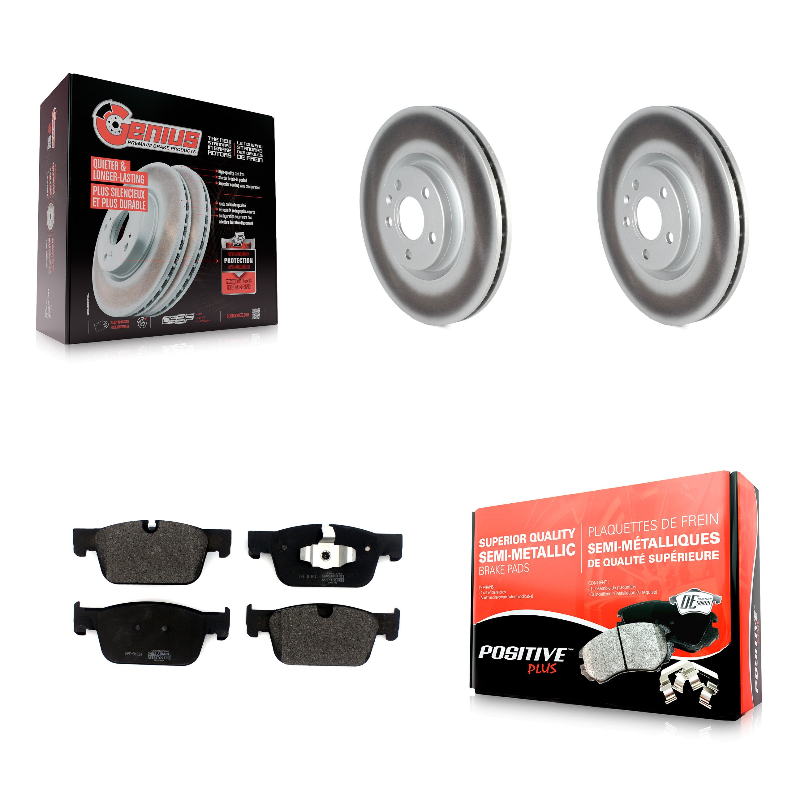 Transit Auto KGF-102437 Disc Brake Kit for 2017-2022 Volvo S60, Volvo S90 and More - Front