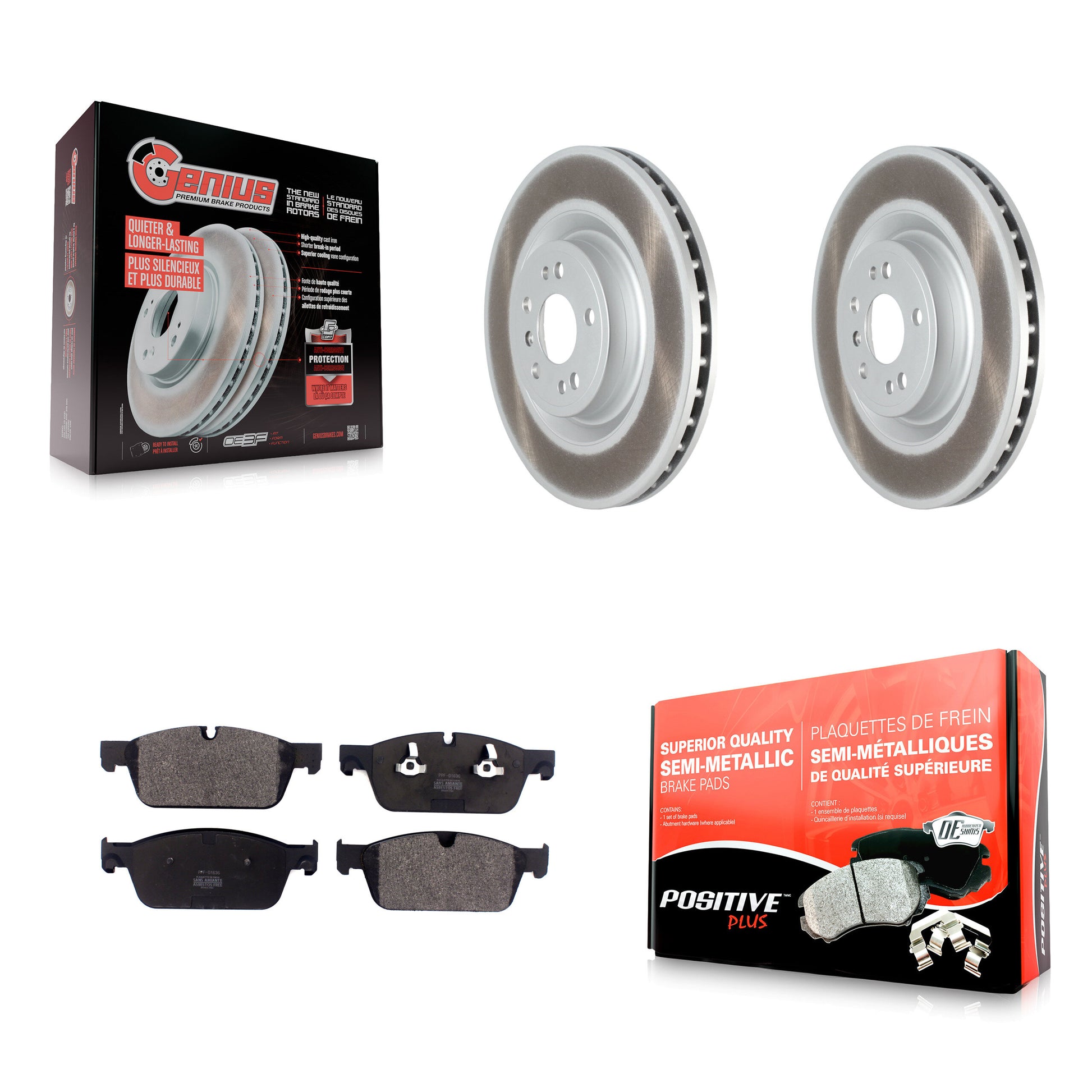 Transit Auto KGF-102456 Disc Brake Kit for 2017 Mercedes-Benz GLS350d - Front