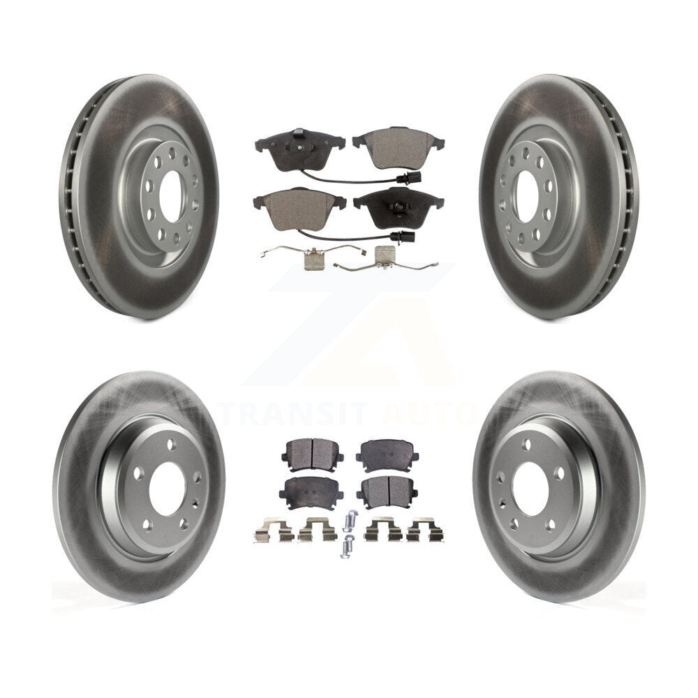 Transit Auto KGF-102469 Disc Brake Kit for 2009 Audi A4 Quattro - Front and Rear