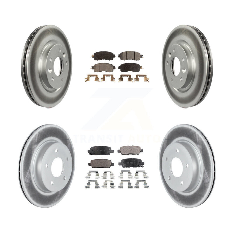Transit Auto KGF-102477 Disc Brake Kit for 2017 Nissan LEAF - Front and Rear