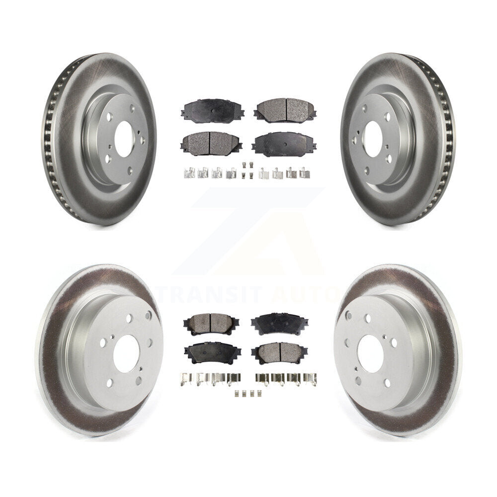 Transit Auto KGF-102490 Disc Brake Kit for 2016-2020 Toyota Mirai - Front and Rear