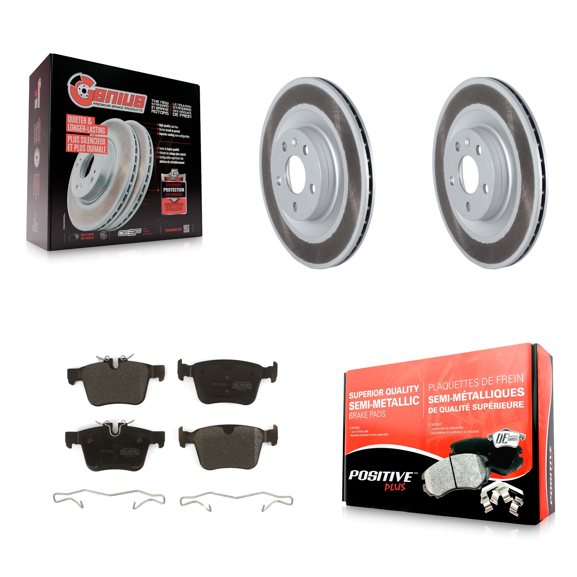 Transit Auto KGF-102517 Disc Brake Kit for 2016-2024 Volvo S60, Volvo S90 and More - Rear