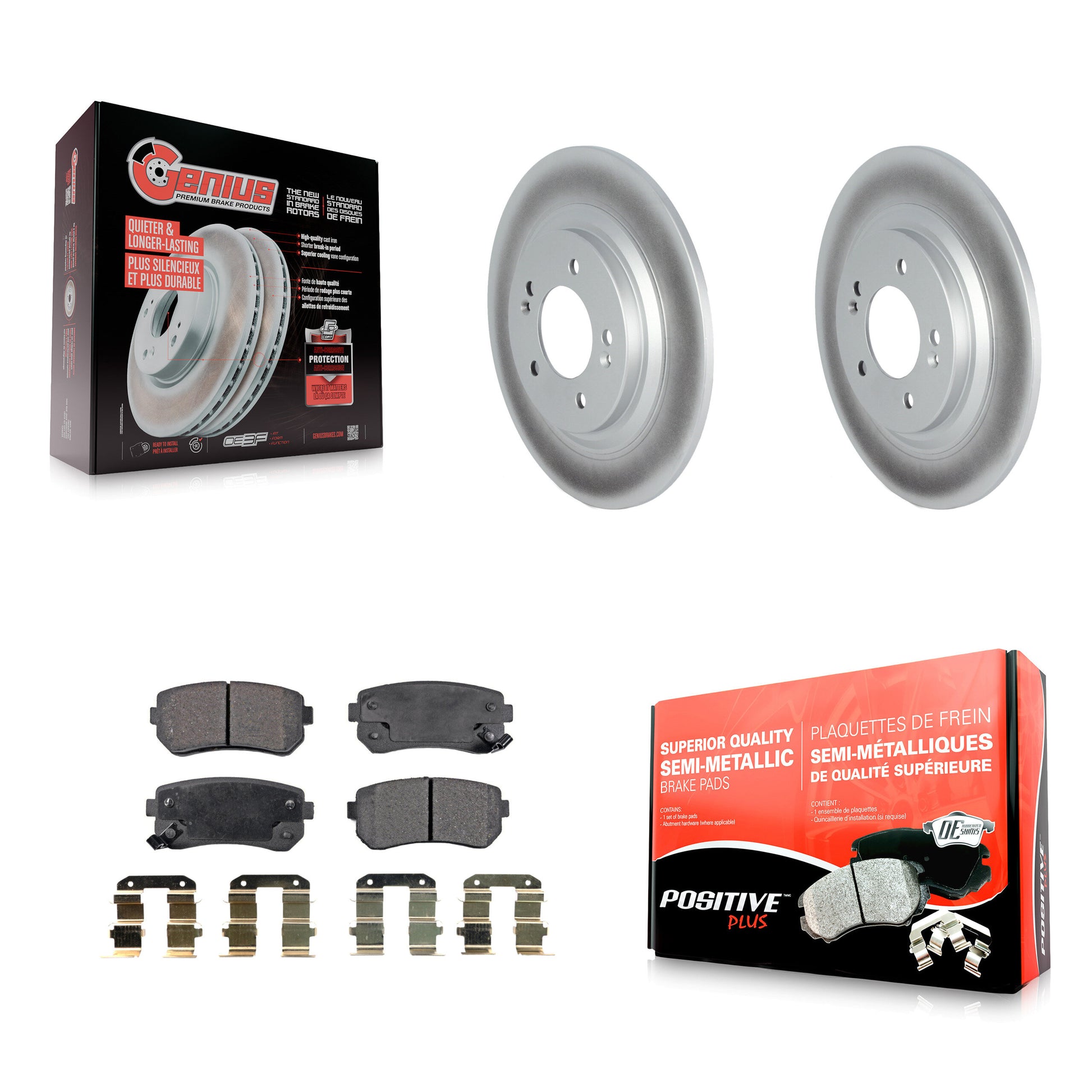 Transit Auto KGF-102529 Disc Brake Kit for 2017 Kia Cadenza - Rear