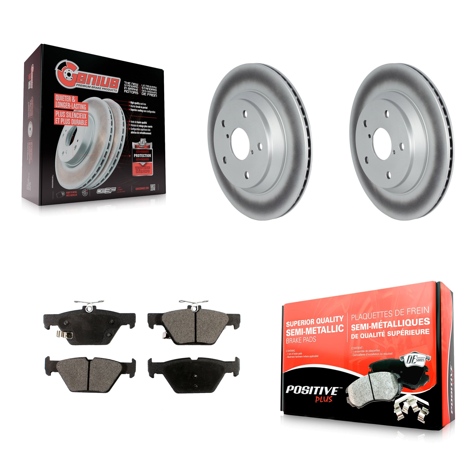 Transit Auto KGF-102530 Disc Brake Kit for 2019-2024 Subaru Crosstrek, Subaru Forester - Rear