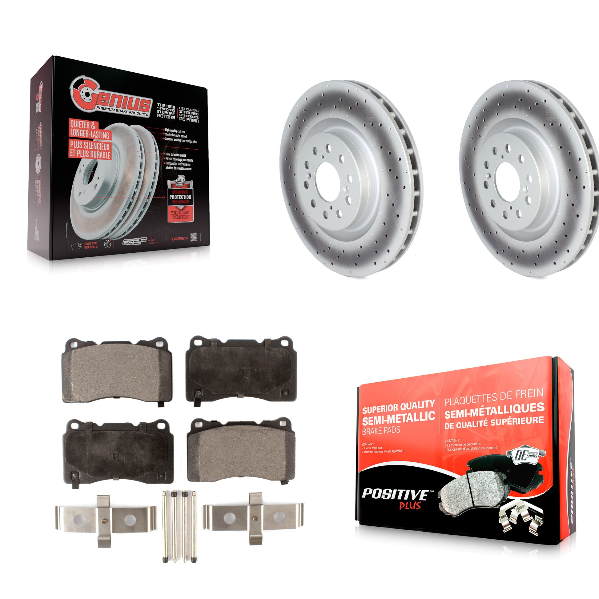 Transit Auto KGF-102558 Disc Brake Kit for 2017-2020 Honda Civic - Front