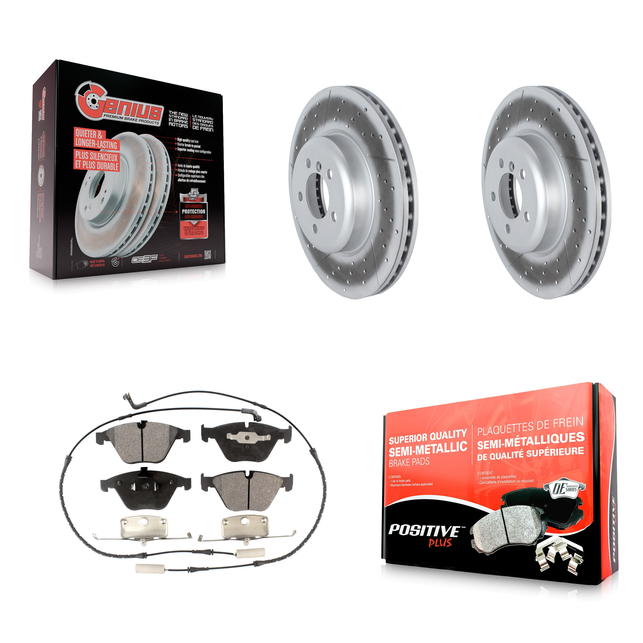 Transit Auto KGF-102563 Disc Brake Kit for 2012 BMW 335i - Front