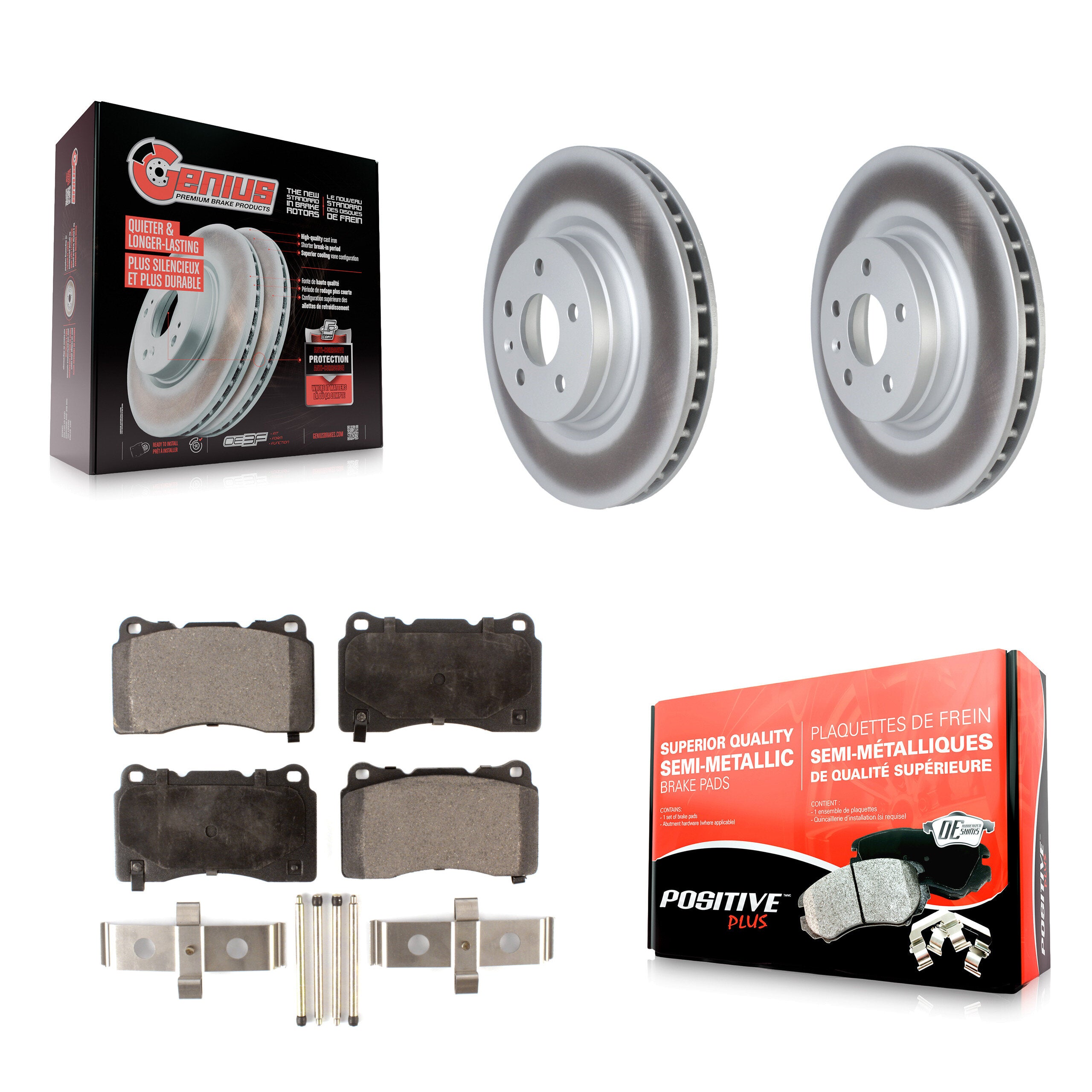 Transit Auto KGF-102570 Disc Brake Kit for 2012-2019 Tesla X, Tesla S - Front