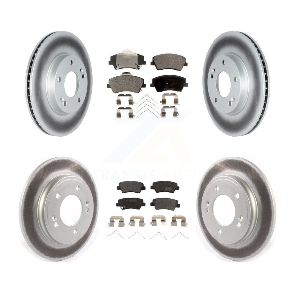 Transit Auto KGF-102586 Disc Brake Kit for 2017-2022 Kia Niro, Hyundai Ioniq - Front and Rear