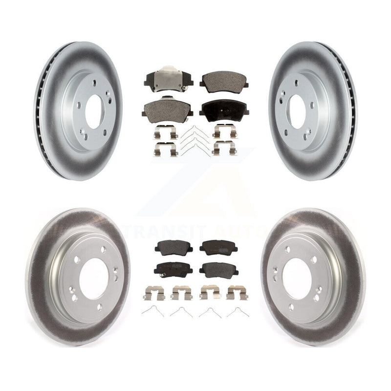Transit Auto KGF-102586 Disc Brake Kit for 2017-2022 Kia Niro, Hyundai Ioniq - Front and Rear
