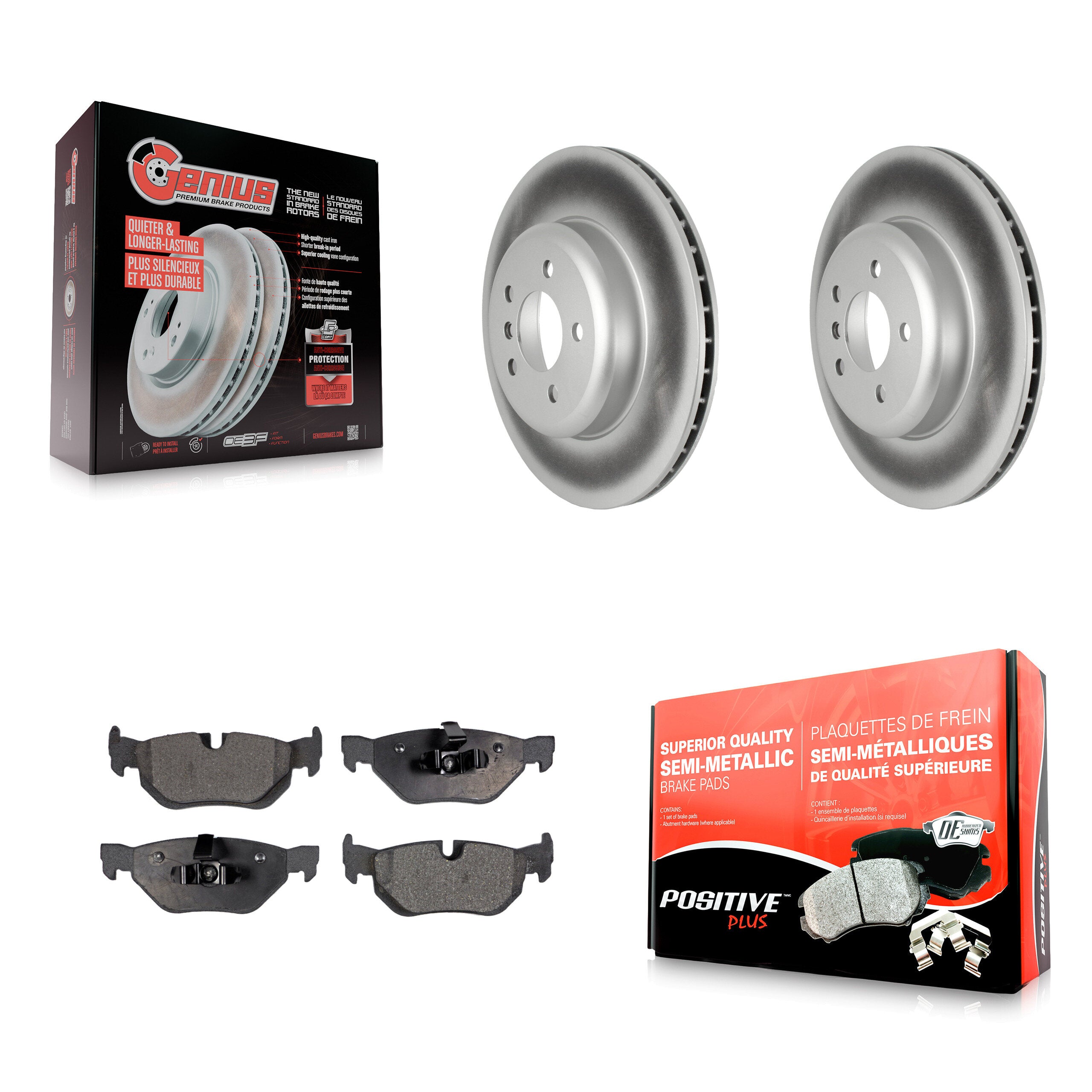 Transit Auto KGF-102616 Disc Brake Kit for 2013 BMW 328i xDrive - Rear