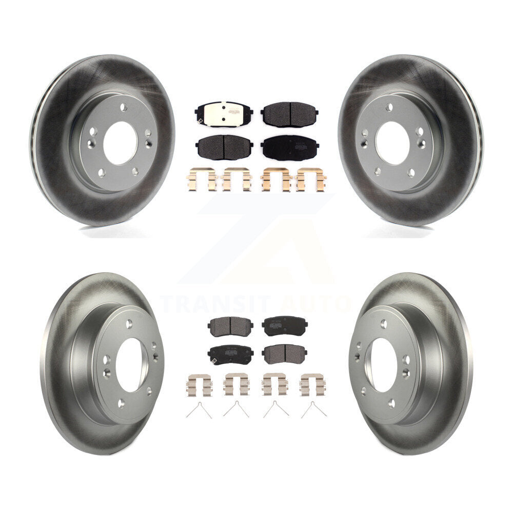 Transit Auto KGF-102623 Disc Brake Kit for 2018-2023 Hyundai Kona, Kia Seltos - Front and Rear