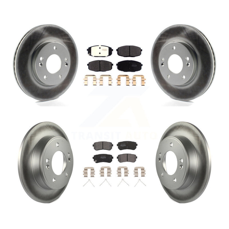Transit Auto KGF-102623 Disc Brake Kit for 2018-2023 Hyundai Kona, Kia Seltos - Front and Rear