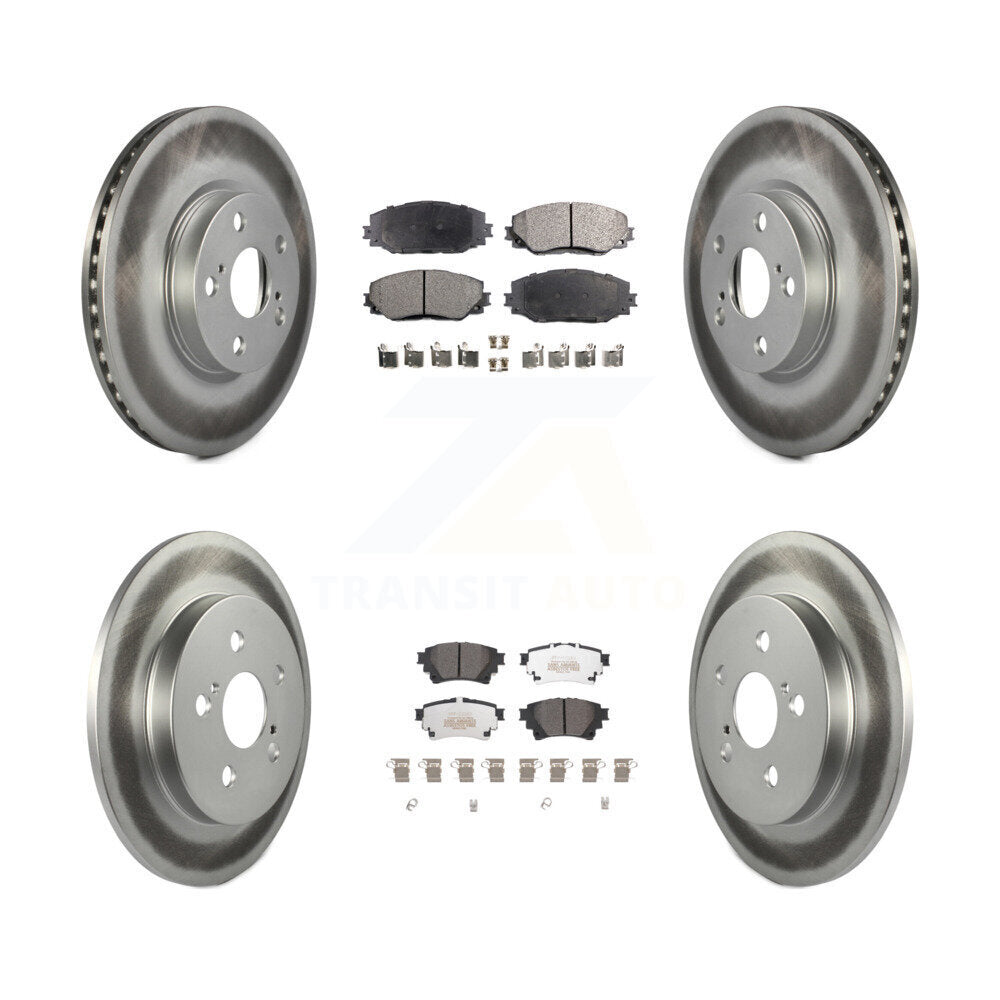 Transit Auto KGF-102629 Disc Brake Kit for 2019 Toyota Corolla - Front and Rear