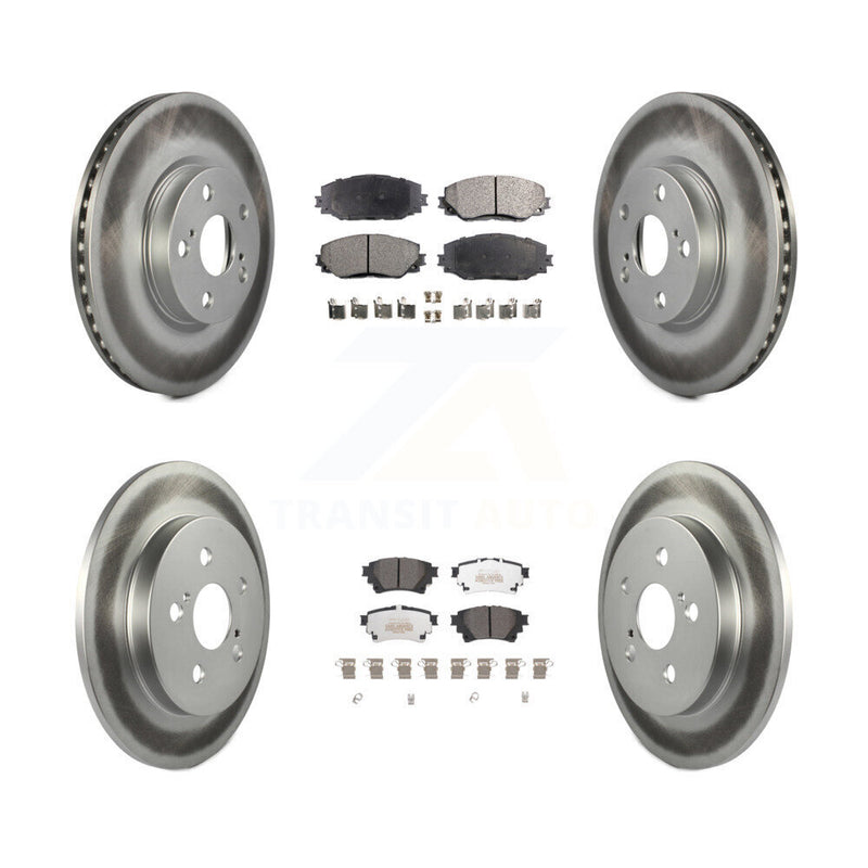 Transit Auto KGF-102629 Disc Brake Kit for 2019 Toyota Corolla - Front and Rear
