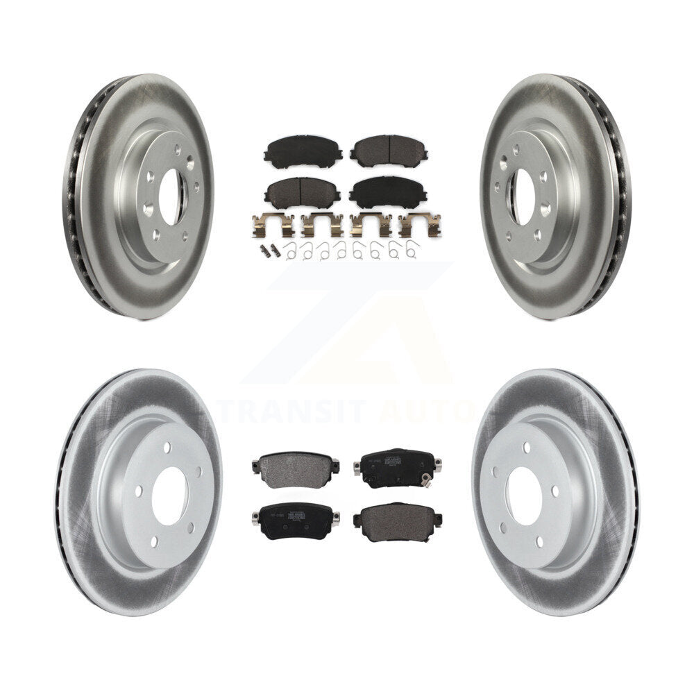 Transit Auto KGF-102635 Disc Brake Kit for 2019-2023 Nissan Rogue, Nissan Rogue Sport, Nissan Qashqai - Front and Rear