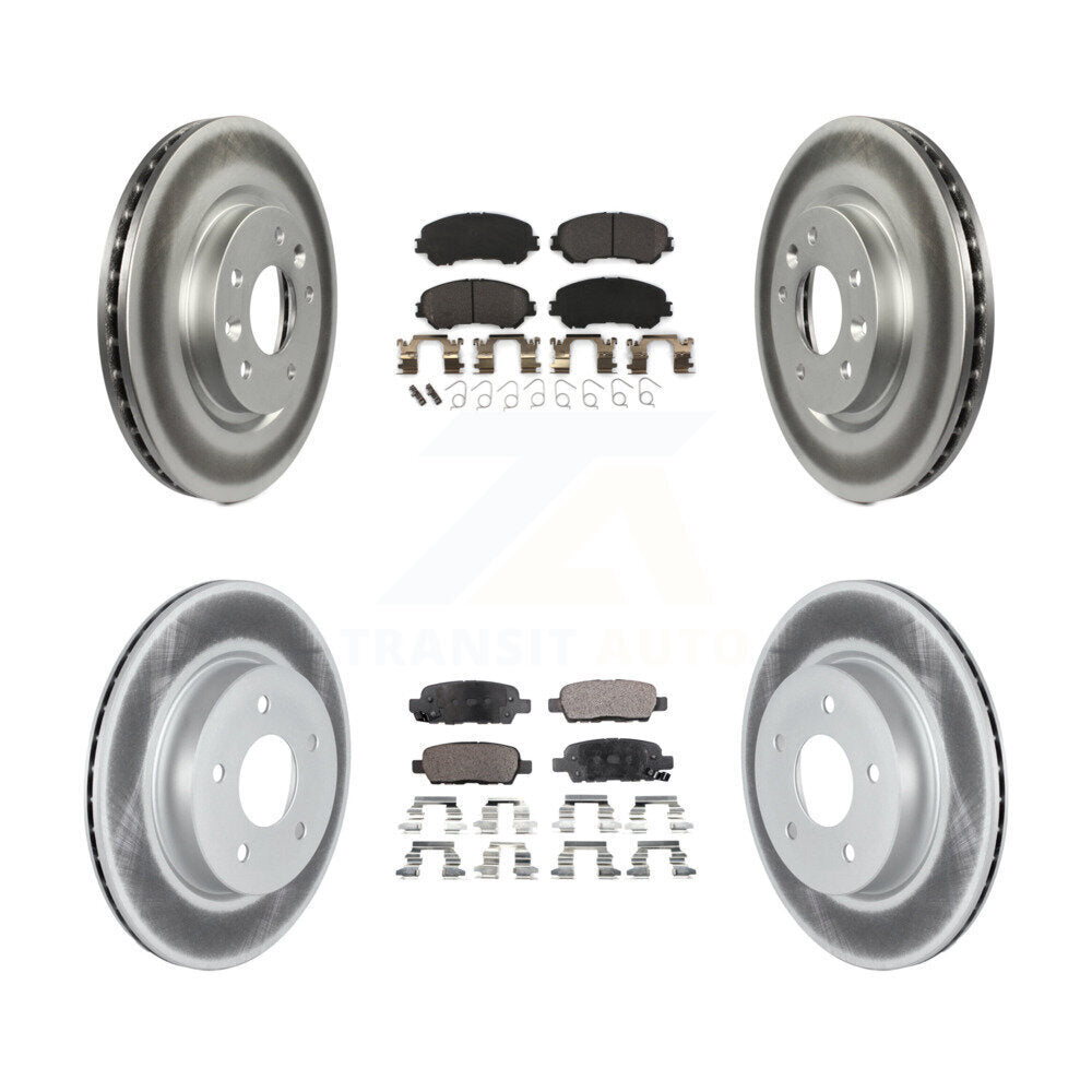Transit Auto KGF-102636 Disc Brake Kit for 2017-2019 Nissan Rogue Sport, Nissan Qashqai - Front and Rear