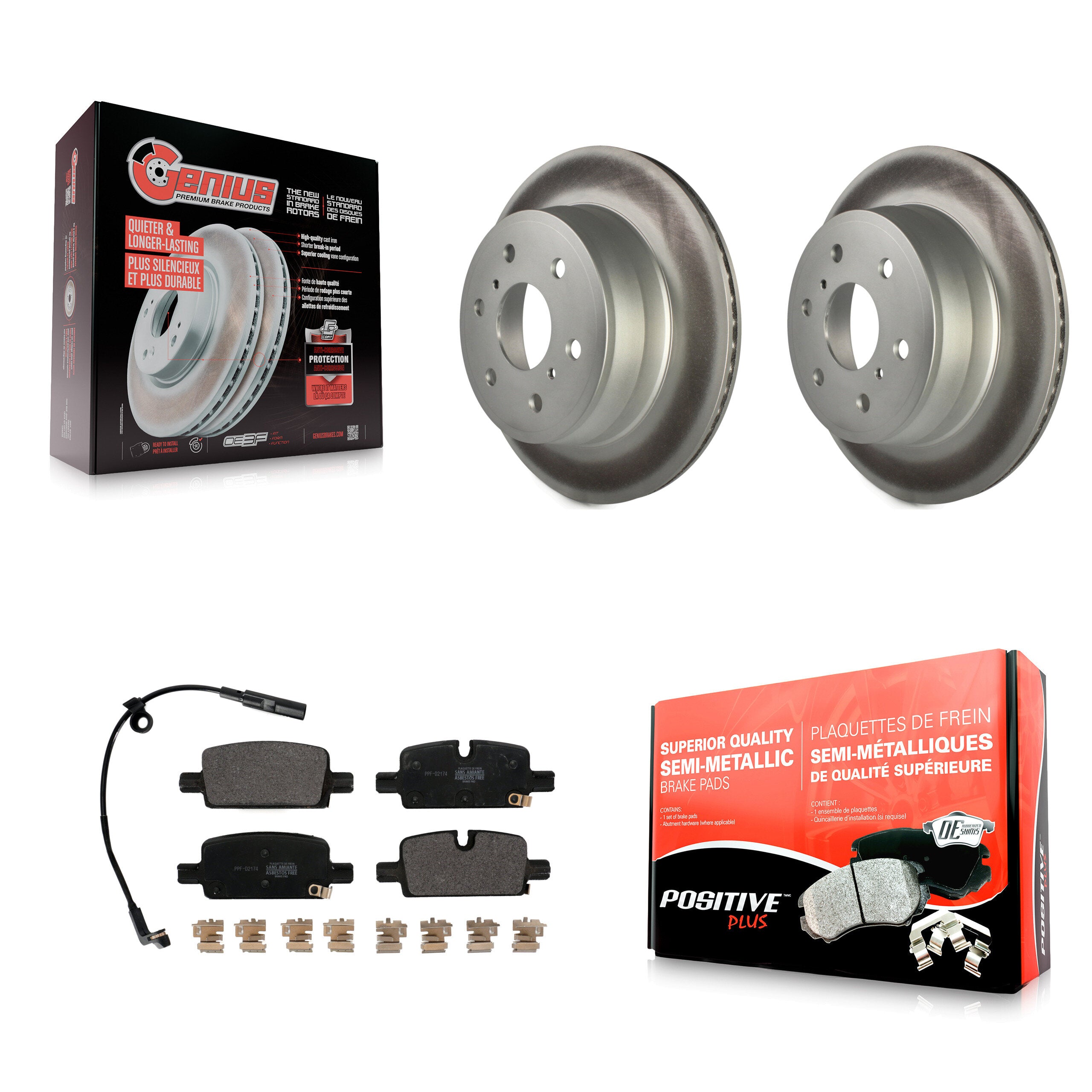 Transit Auto KGF-102641 Disc Brake Kit for 2019 GMC Sierra 1500 - Rear