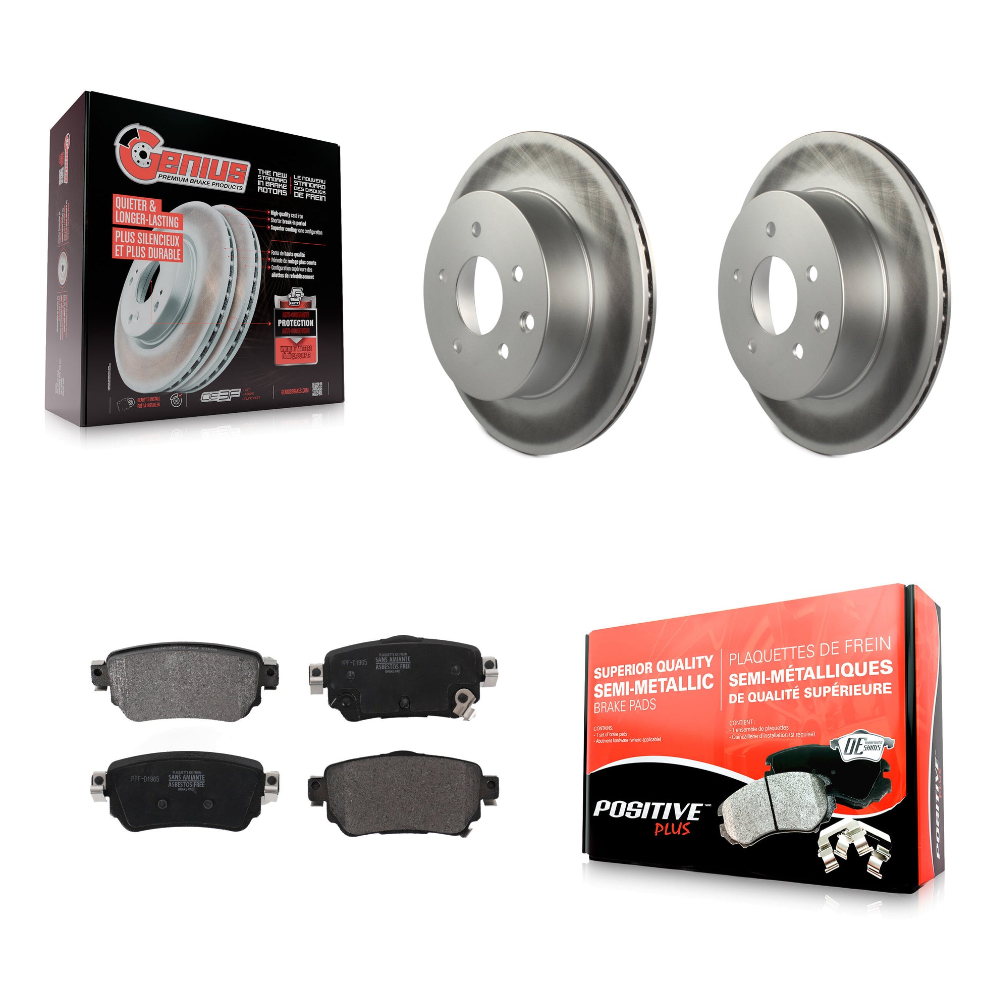 Transit Auto KGF-102643 Disc Brake Kit for 2019 Nissan Rogue Sport - Rear