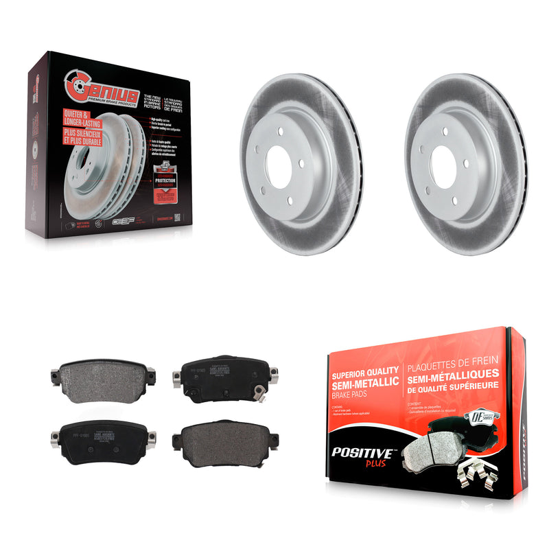 Transit Auto KGF-102644 Disc Brake Kit for 2018-2023 Nissan LEAF, Nissan Rogue Sport and More - Rear