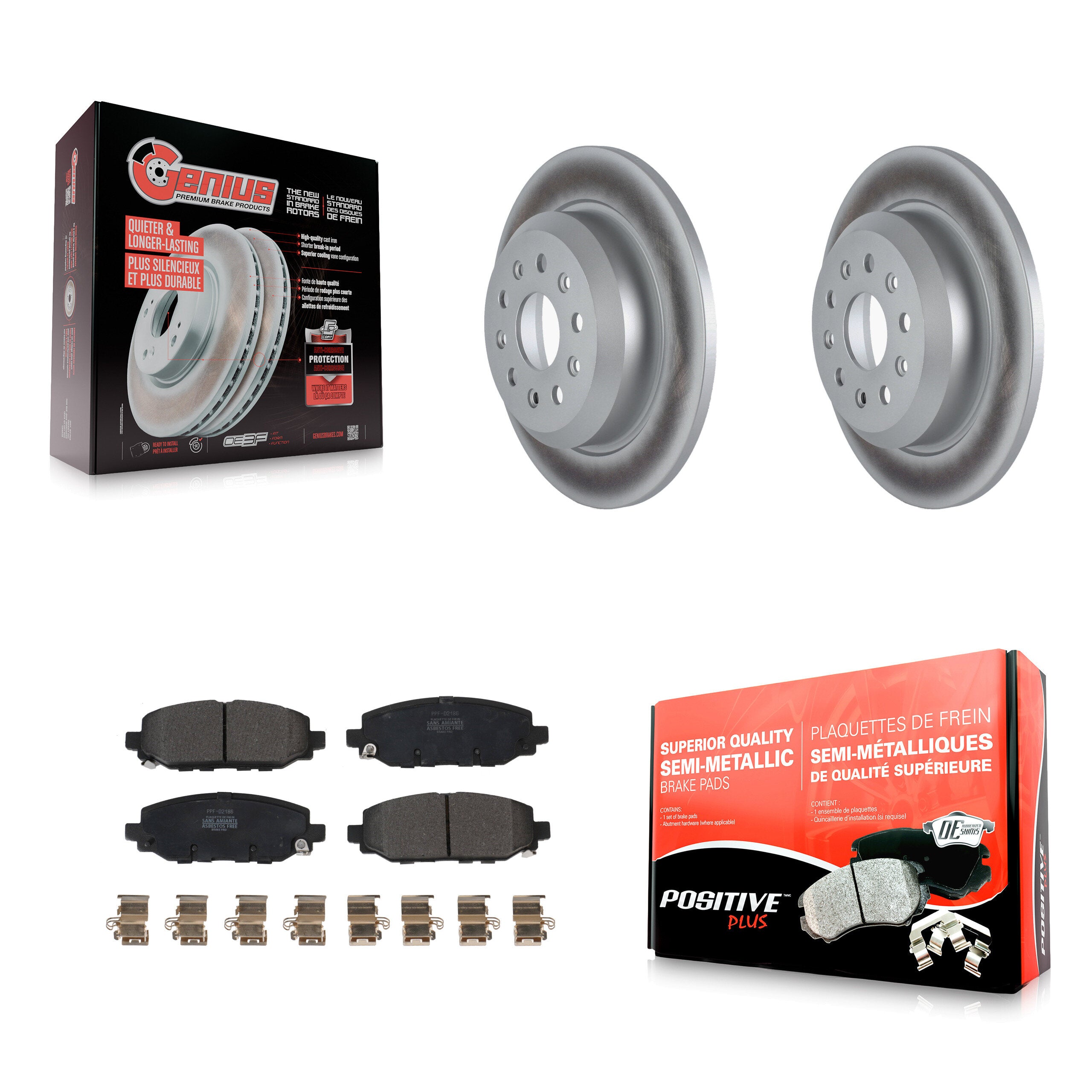 Transit Auto KGF-102649 Disc Brake Kit for 2018-2020 Jeep Wrangler - Rear