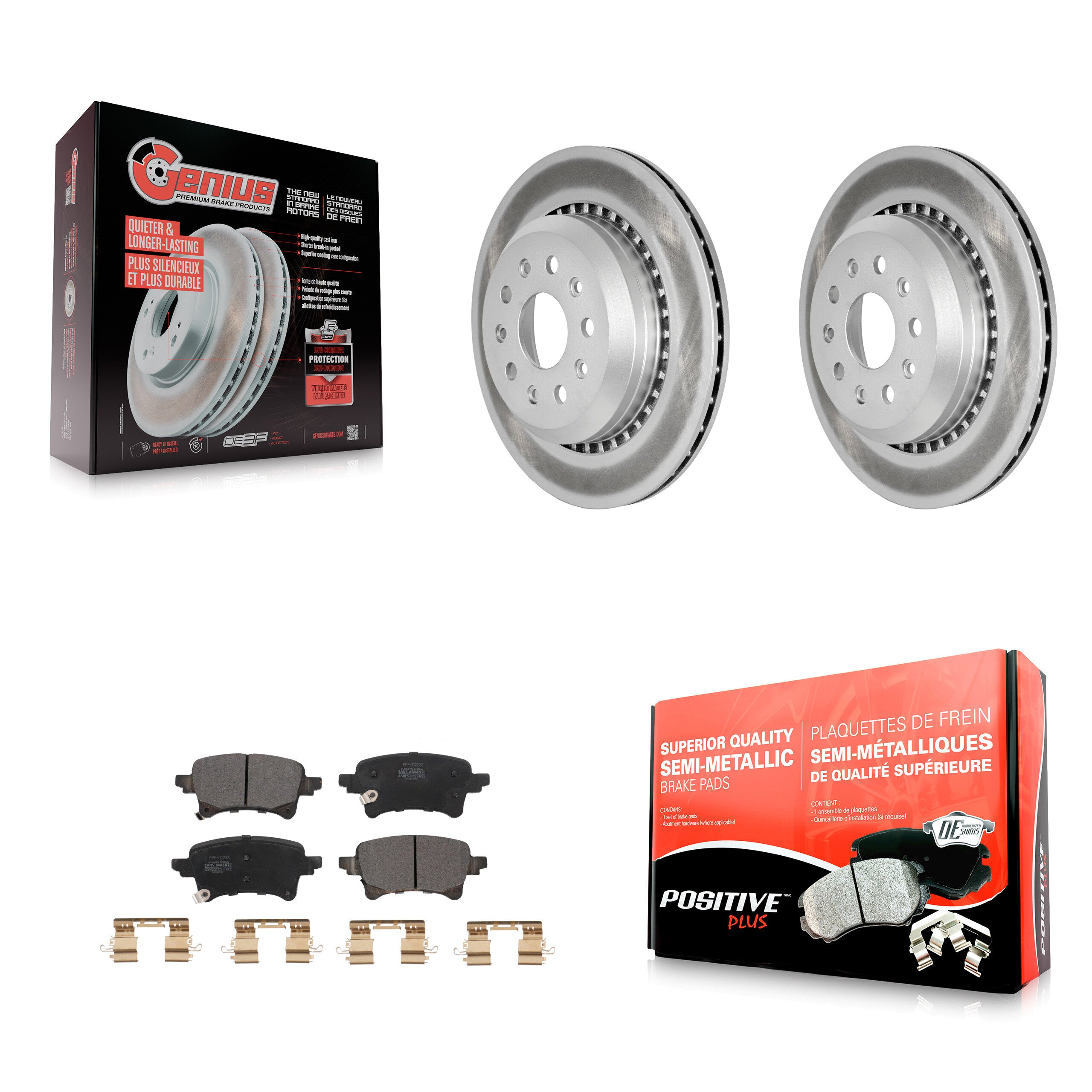 Transit Auto KGF-102651 Disc Brake Kit for 2020-2023 Jeep Wrangler, Jeep Gladiator - Rear
