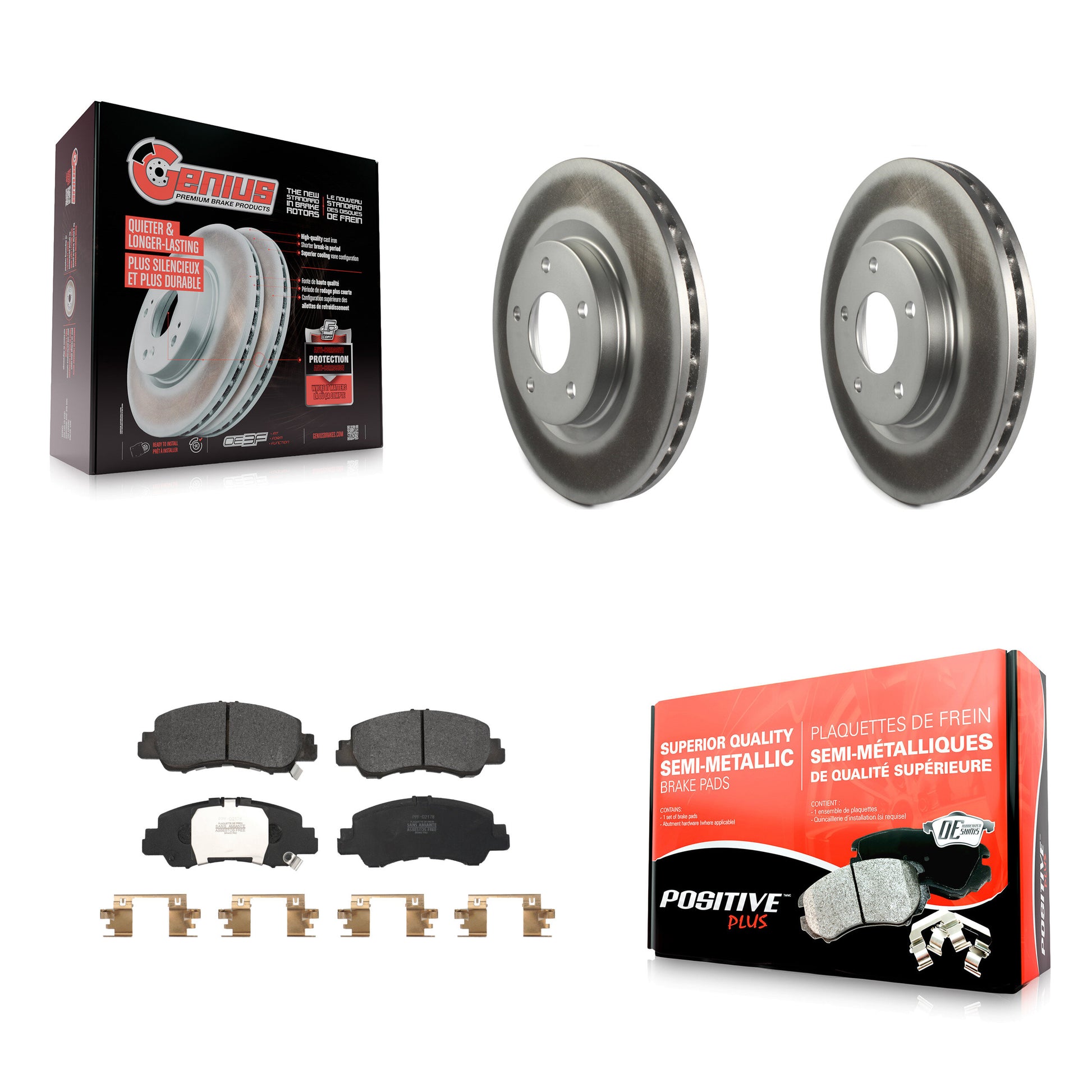 Transit Auto KGF-102664 Disc Brake Kit for 2018-2024 Mitsubishi Eclipse Cross - Front