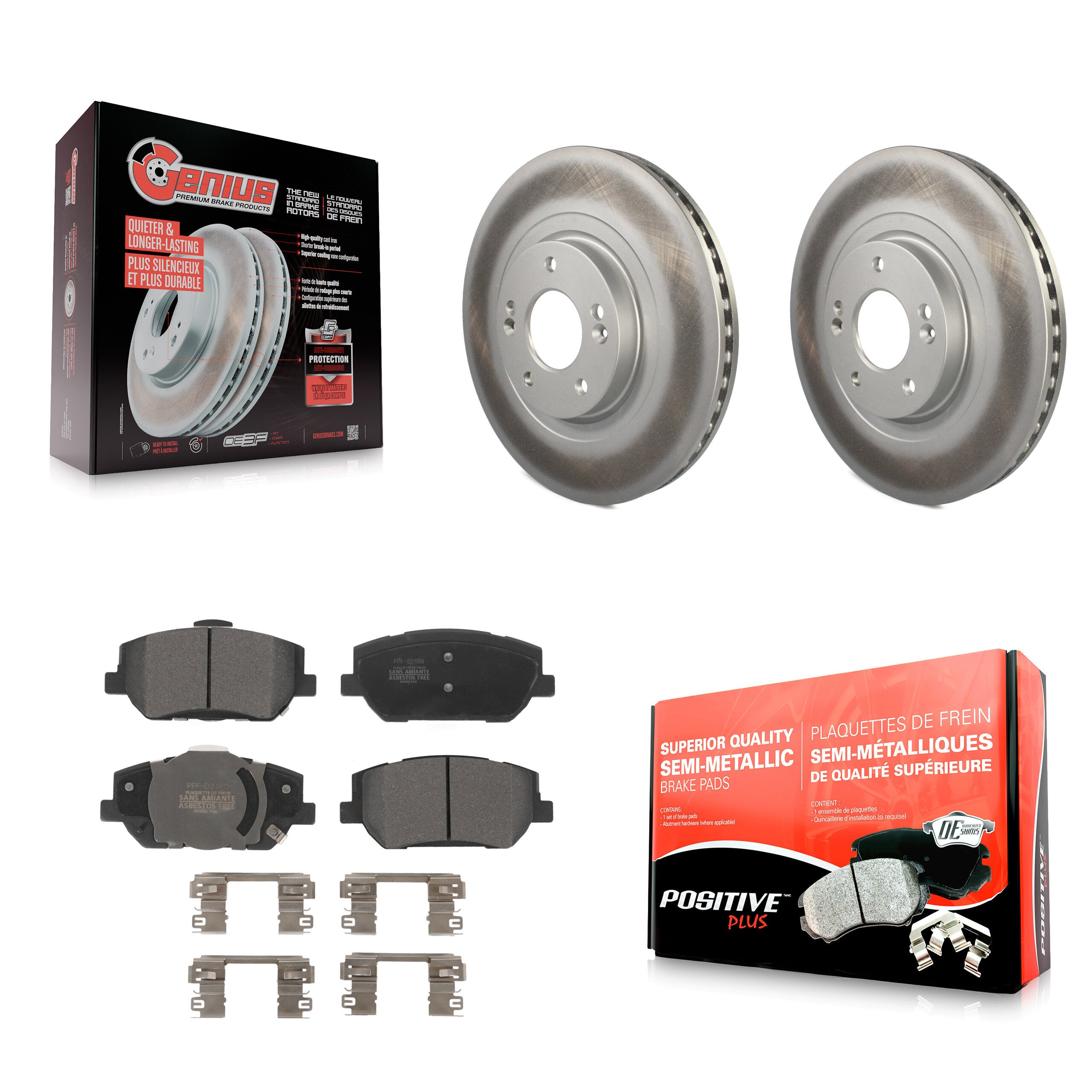 Transit Auto KGF-102666 Disc Brake Kit for 2019-2020 Hyundai Santa Fe - Front