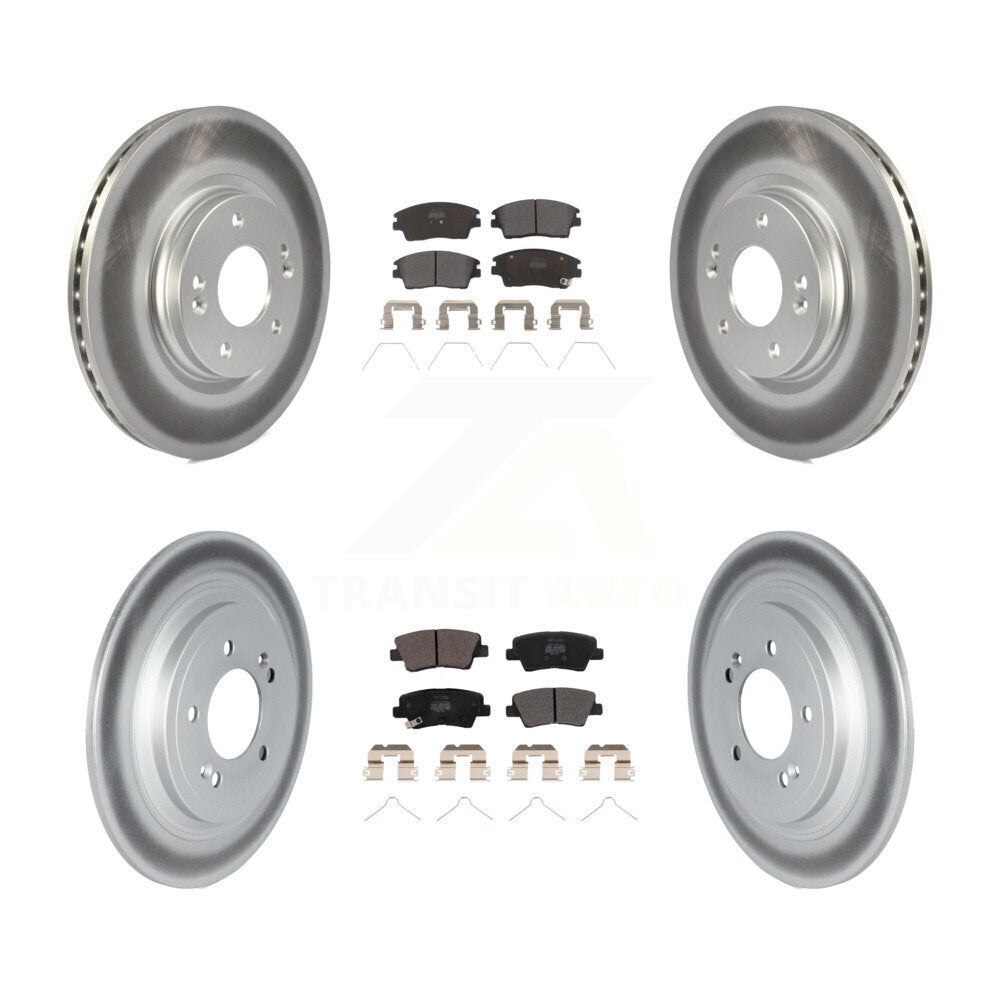 Transit Auto KGF-102670 Disc Brake Kit for 2017-2022 Hyundai Tucson, Kia Sportage - Front and Rear