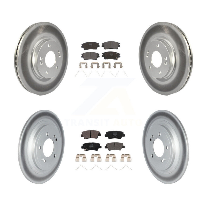 Transit Auto KGF-102670 Disc Brake Kit for 2017-2022 Hyundai Tucson, Kia Sportage - Front and Rear