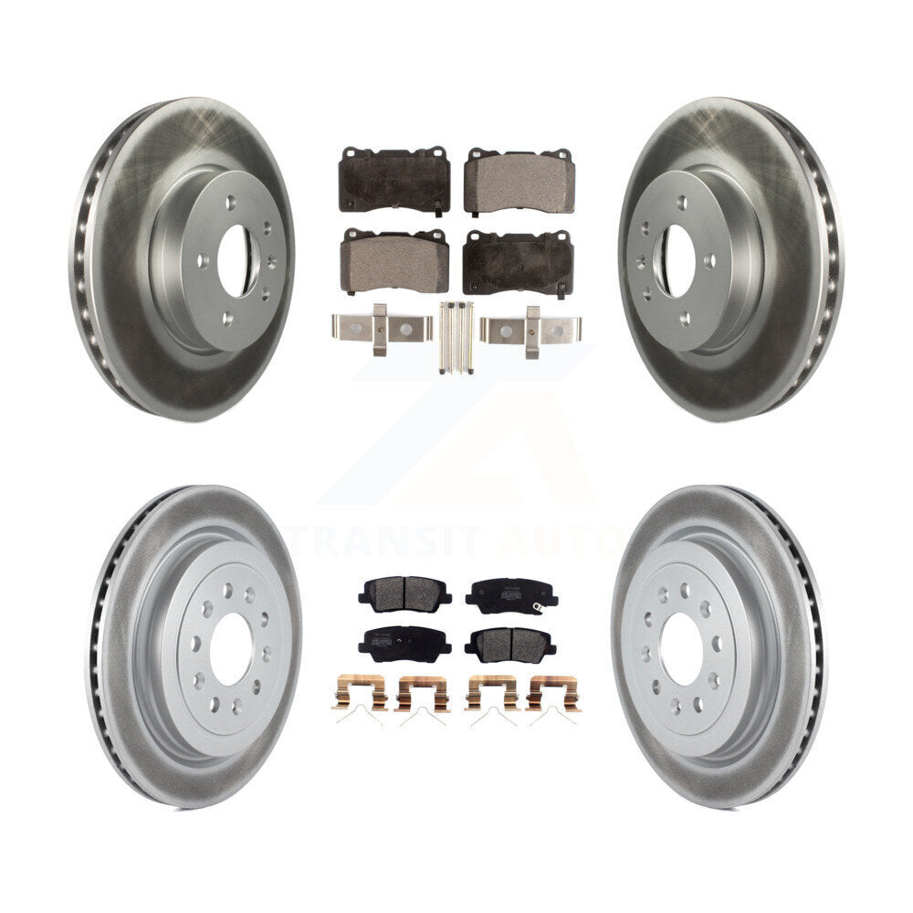 Transit Auto KGF-102704 Disc Brake Kit for 2017-2019 Cadillac ATS - Front and Rear