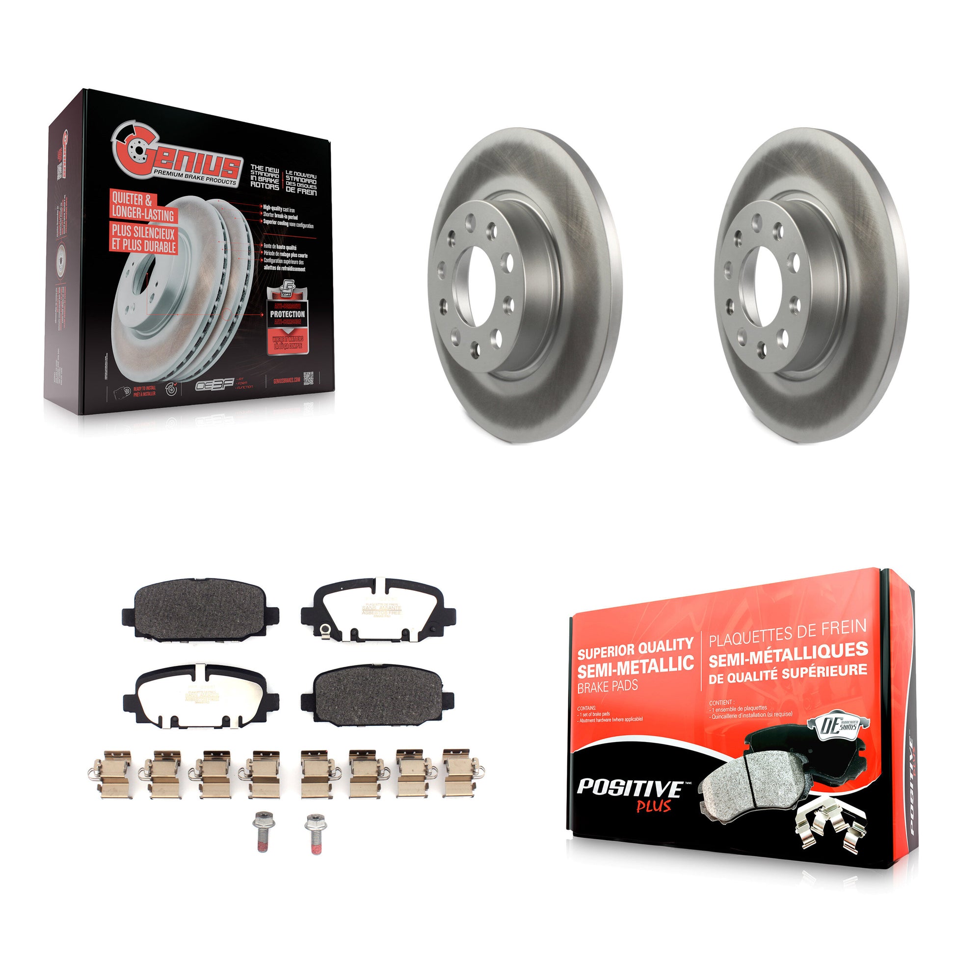 Transit Auto KGF-102713 Disc Brake Kit for 2018-2023 Jeep Compass - Rear