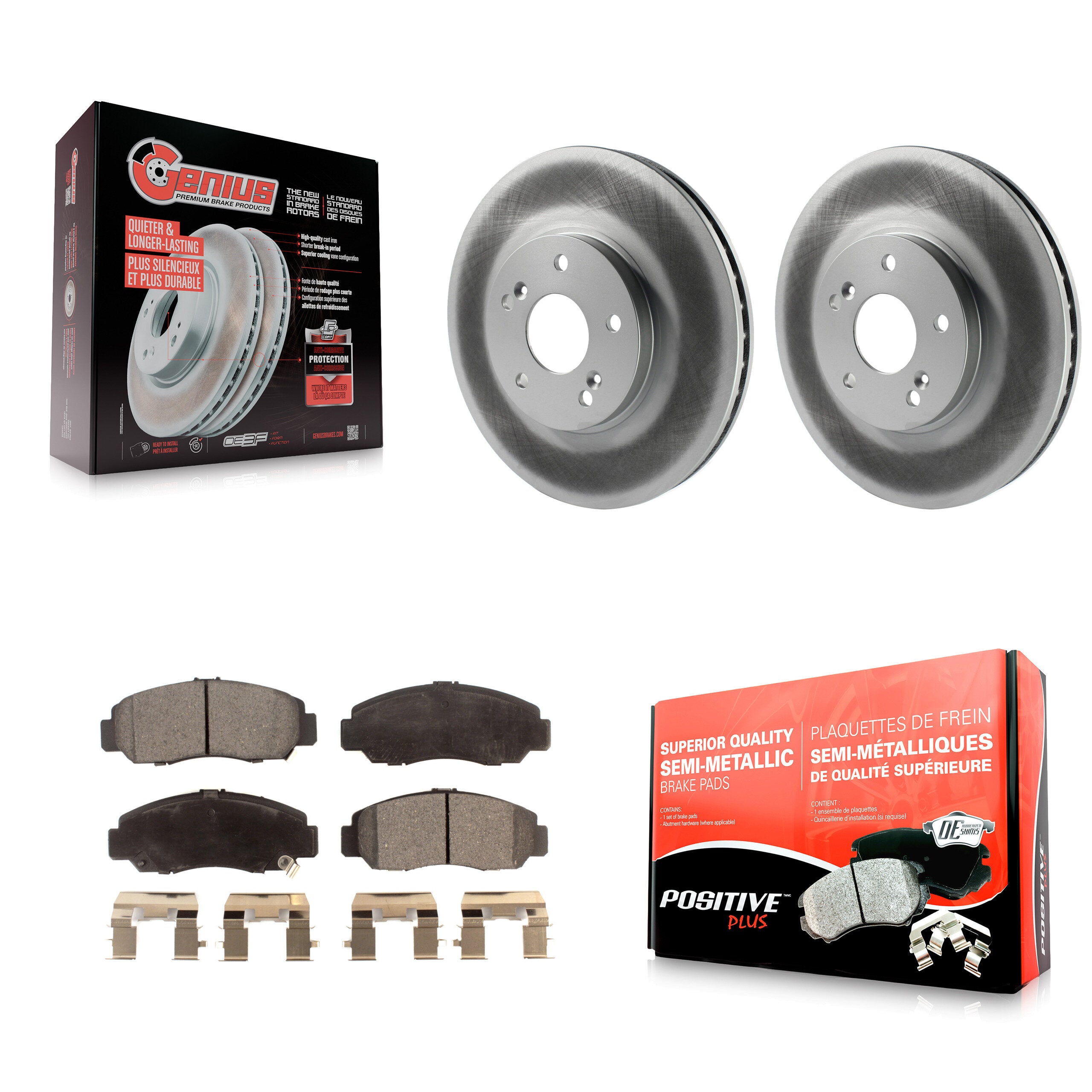 Transit Auto KGF-102715 Disc Brake Kit for 2005-2007 Honda Accord - Front