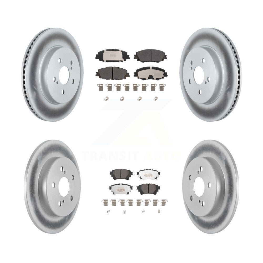 Transit Auto KGF-102721 Disc Brake Kit for 2019-2024 Toyota Corolla - Front and Rear
