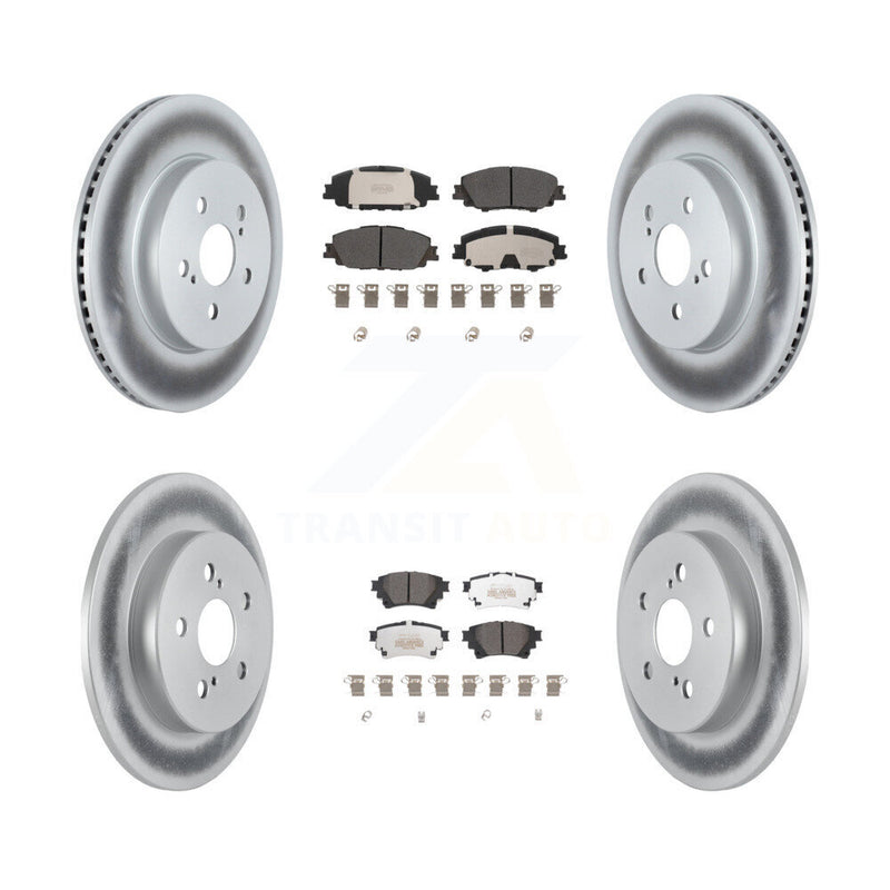 Transit Auto KGF-102721 Disc Brake Kit for 2019-2024 Toyota Corolla - Front and Rear