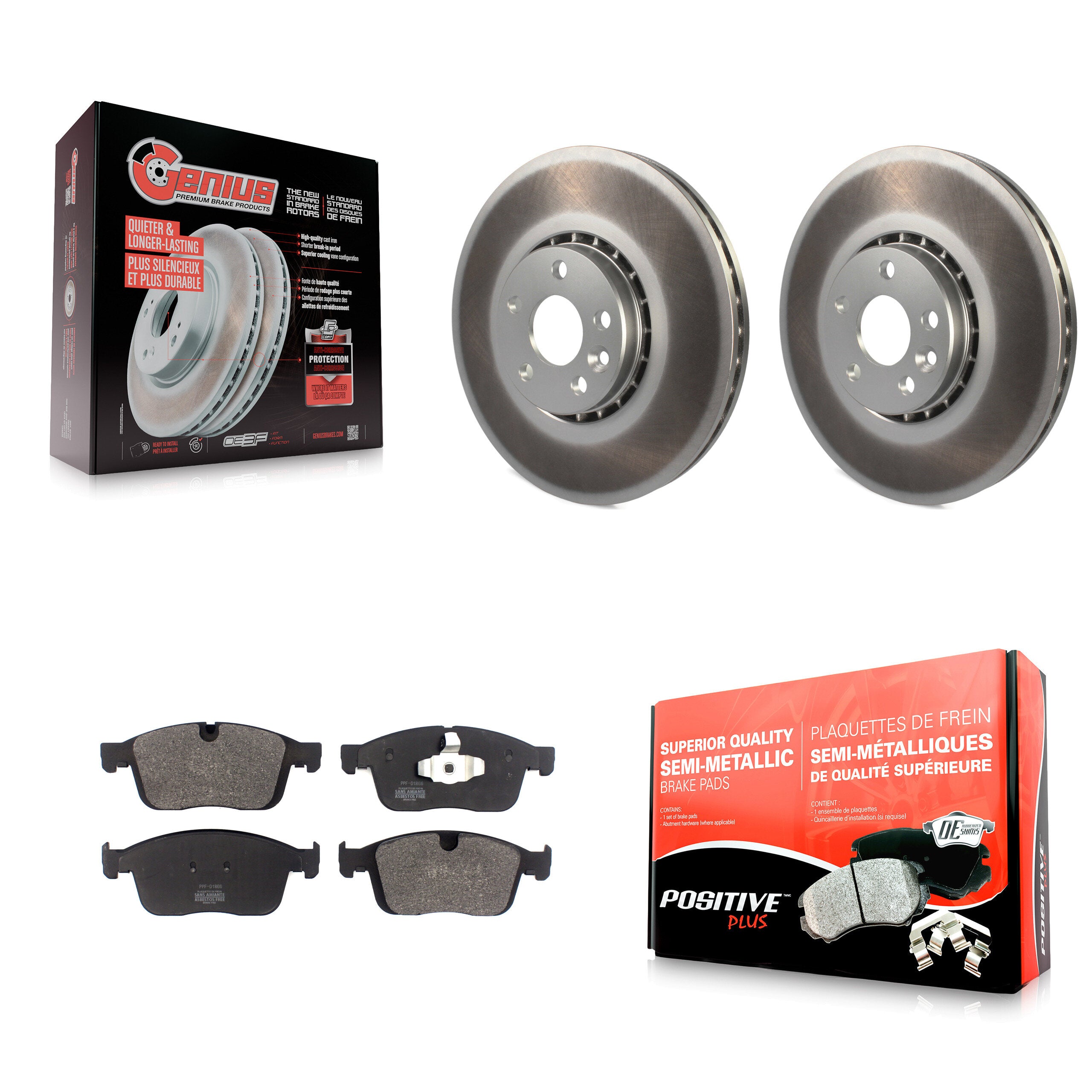 Transit Auto KGF-102739 Disc Brake Kit for 2017 Volvo XC60 - Front