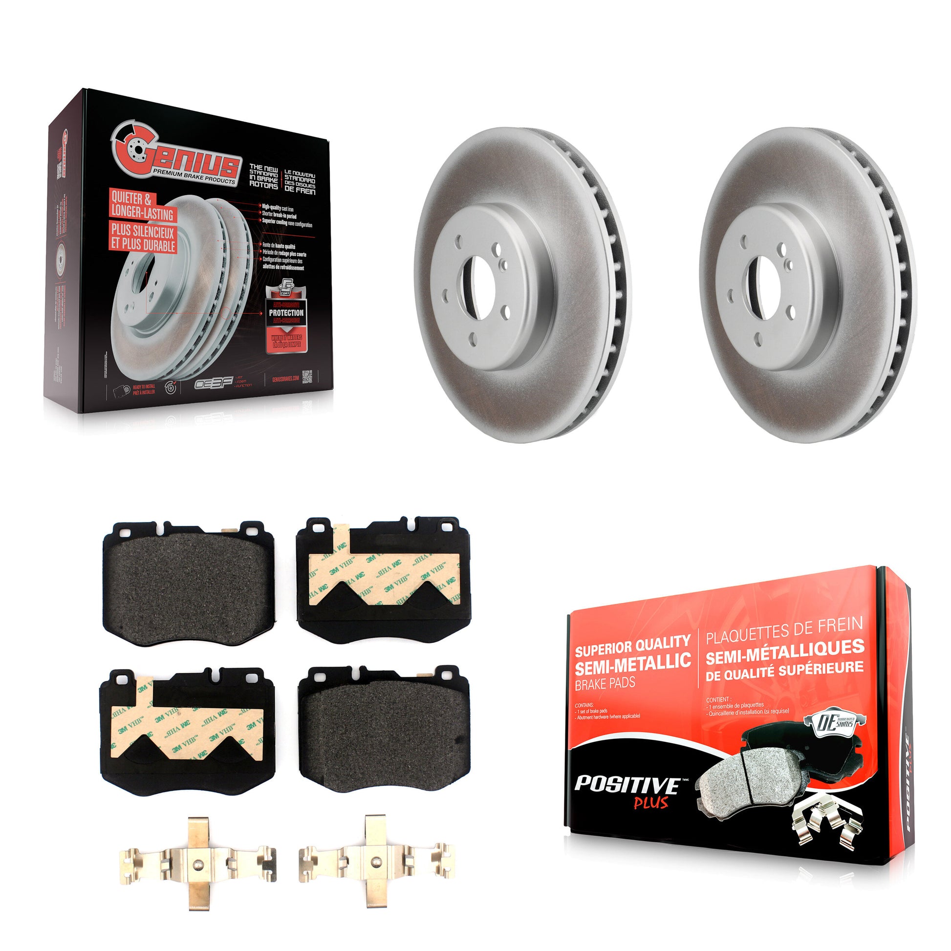 Transit Auto KGF-102789 Disc Brake Kit for 2015-2020 Mercedes-Benz C300, Mercedes-Benz C350e, Mercedes-Benz C400 - Front