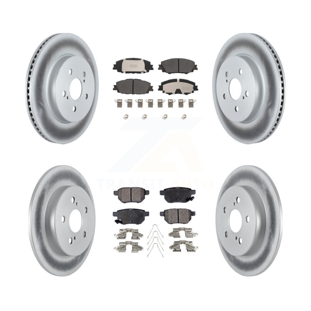 Transit Auto KGF-102803 Disc Brake Kit for 2019 Toyota Corolla - Front and Rear