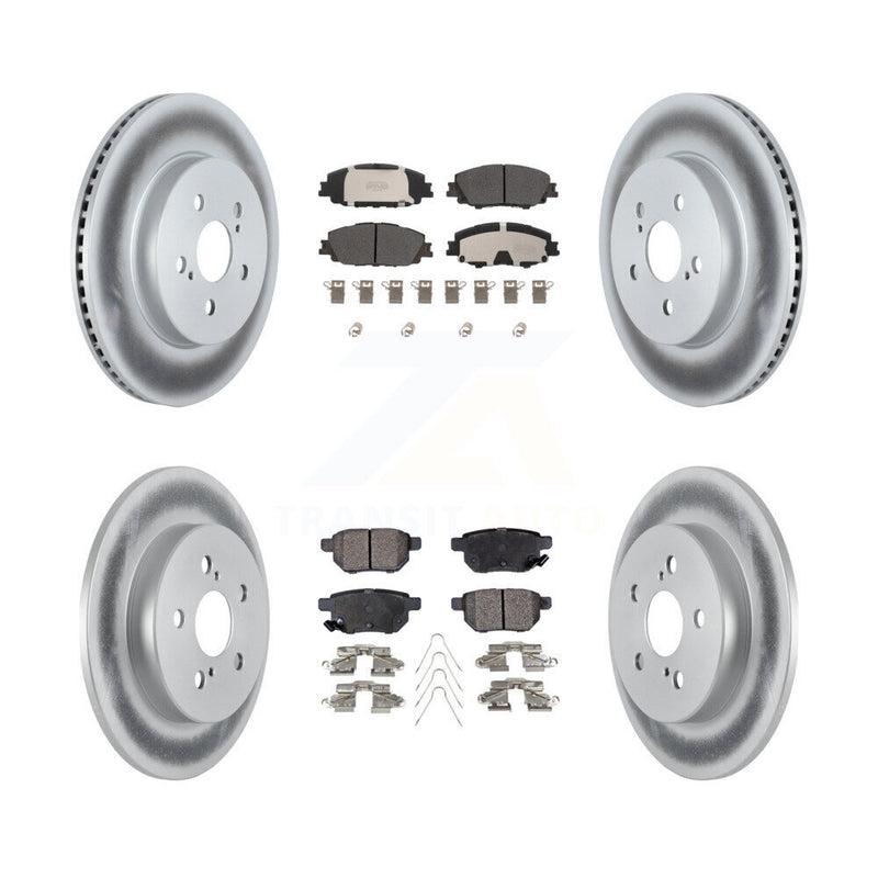 Transit Auto KGF-102803 Disc Brake Kit for 2019 Toyota Corolla - Front and Rear