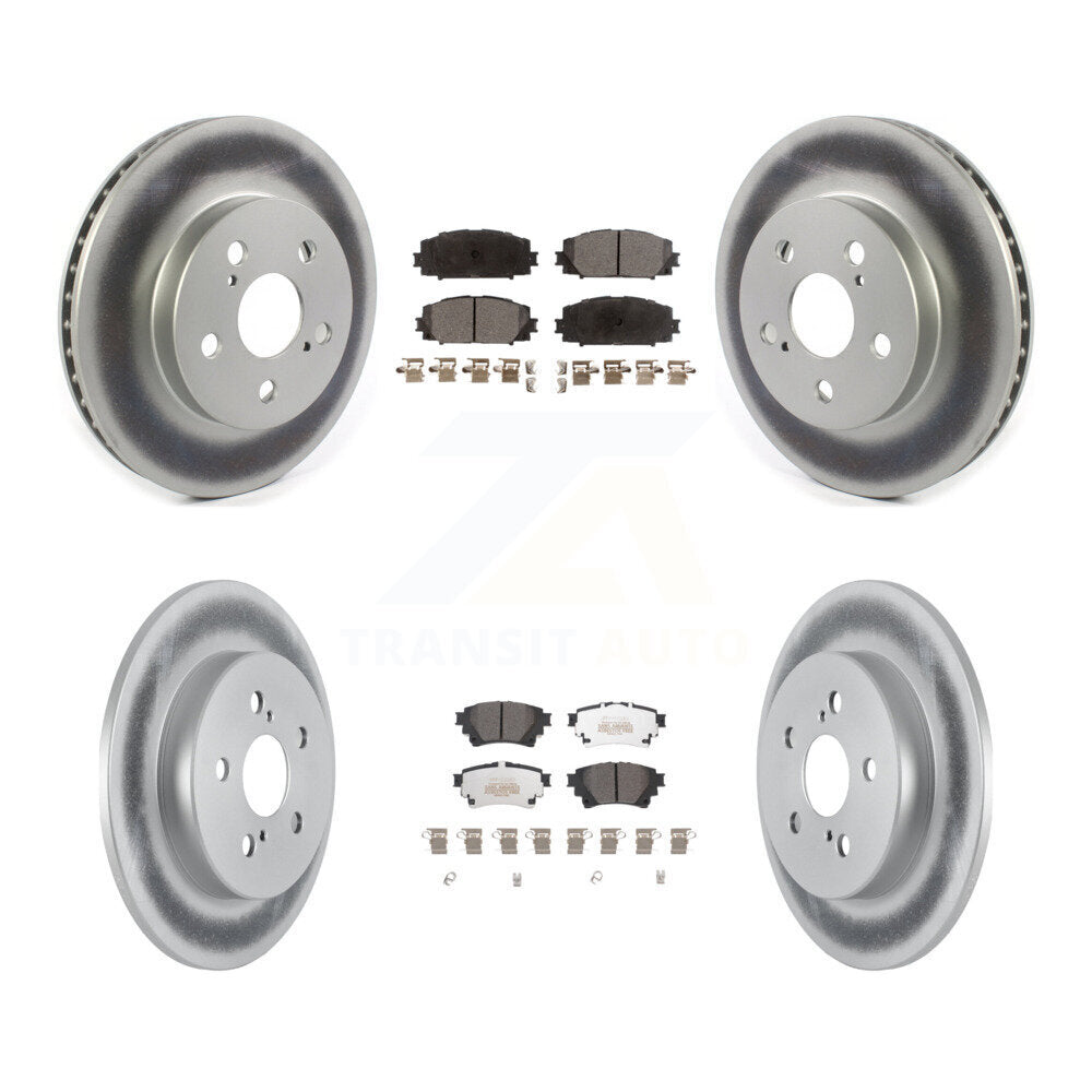 Transit Auto KGF-102804 Disc Brake Kit for 2020-2022 Toyota Corolla - Front and Rear