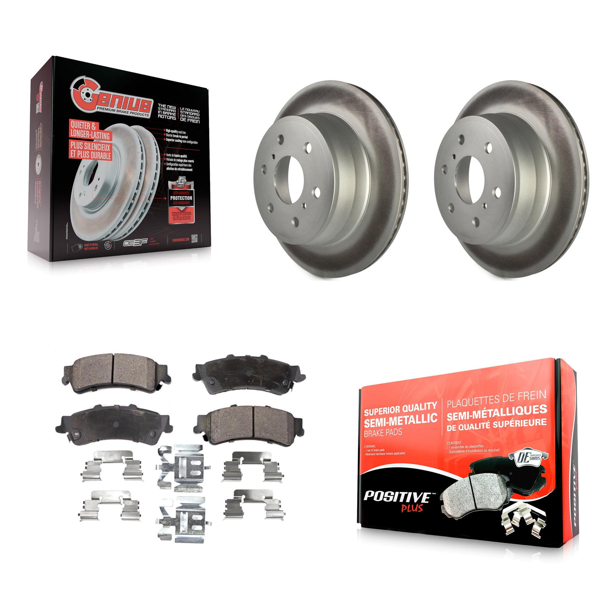 Transit Auto KGF-102847 Disc Brake Kit for 2007 GMC Sierra 1500 Classic - Rear