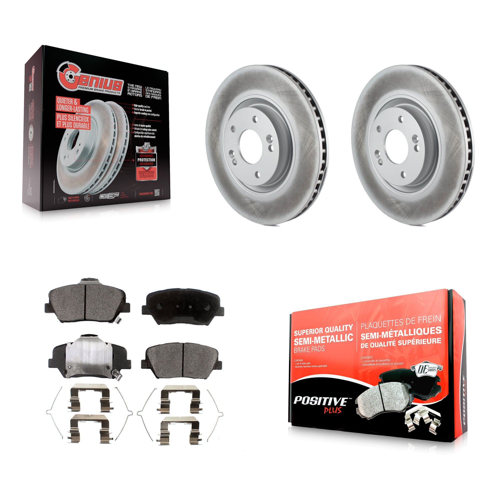 Transit Auto KGF-102850 Disc Brake Kit for 2019-2022 Hyundai Nexo - Front