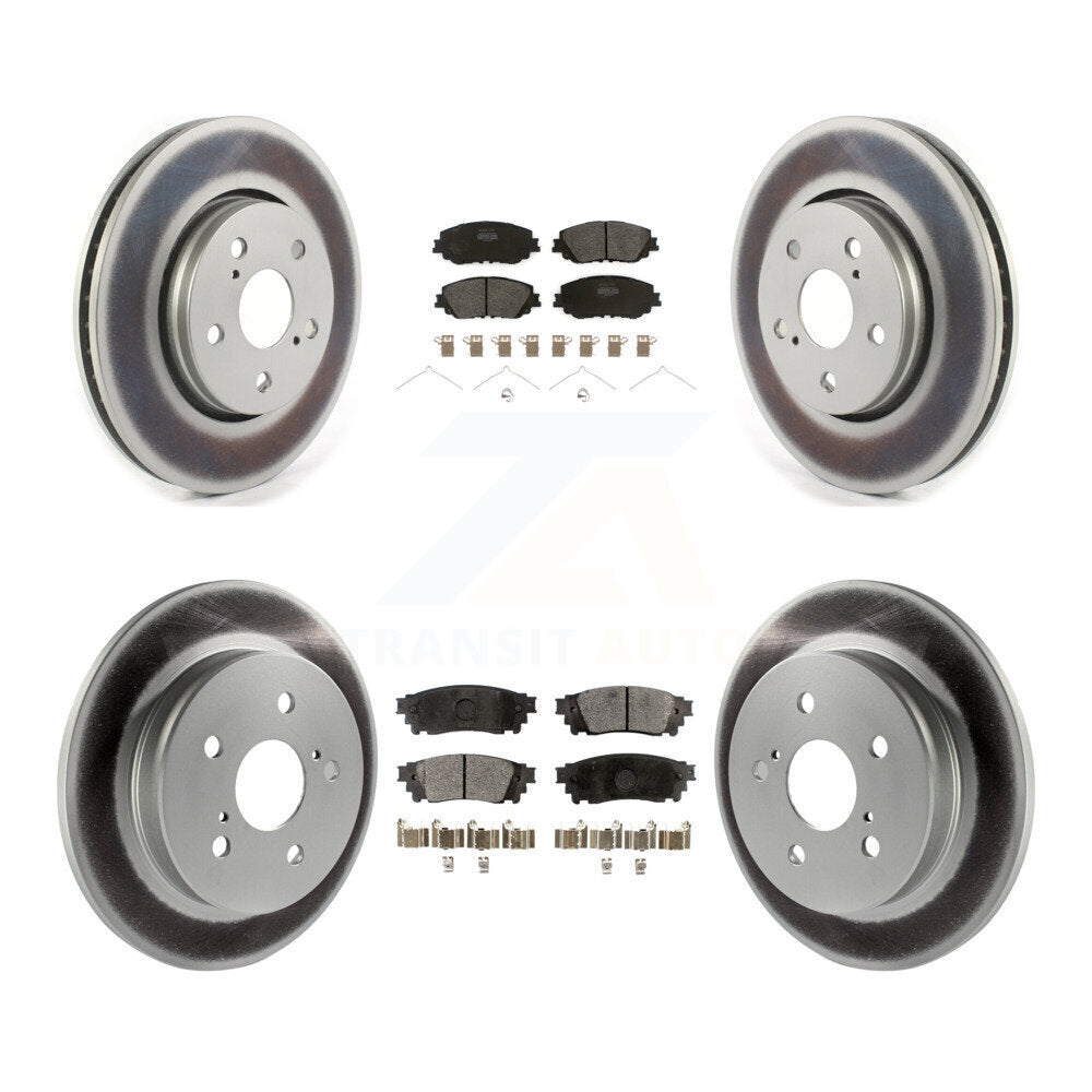 Transit Auto KGF-102854 Disc Brake Kit for 2019 Toyota C-HR - Front and Rear